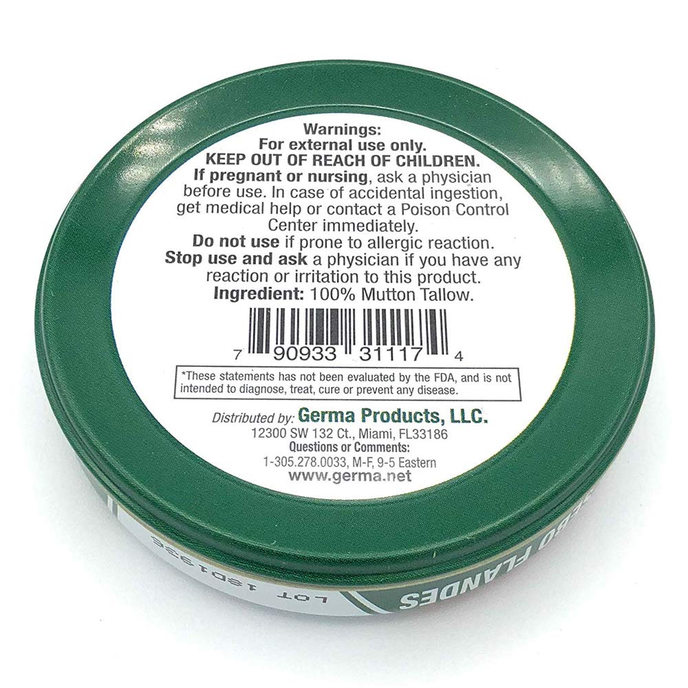 Foto 4 pulgar | Crema Hidratante Germa Mutton Sallow 100% Pure Sebo Flandes - Venta Internacional.