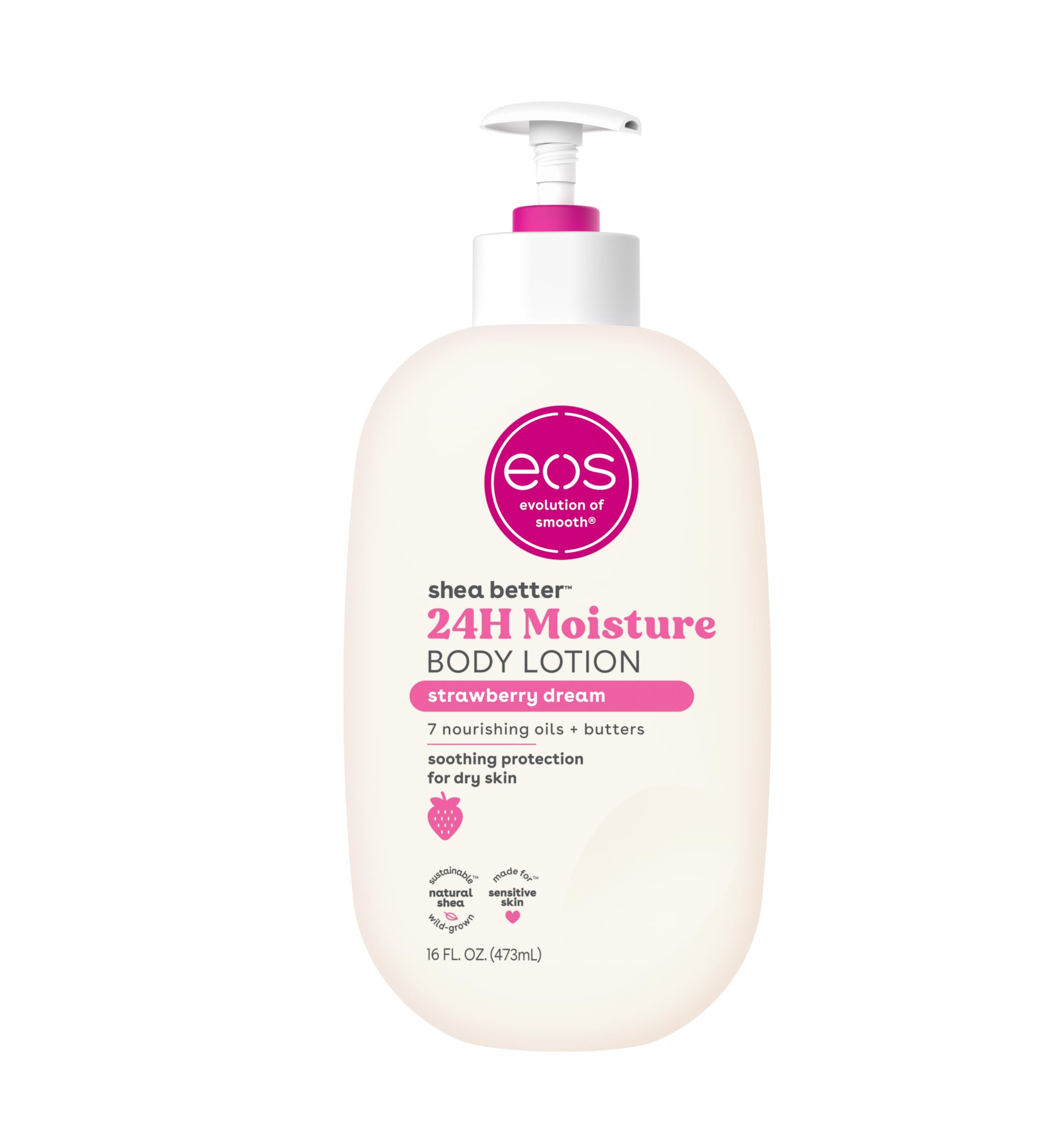 Foto 2 pulgar | Loción Corporal Eos Shea Better Strawberry Dream 473 Ml Vegan - Venta Internacional.
