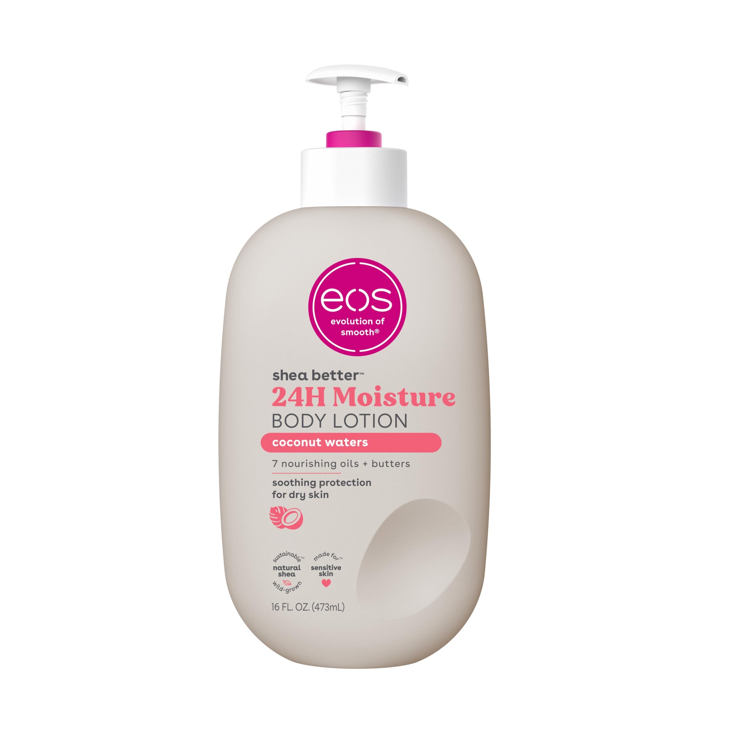 Foto 2 pulgar | Loción Corporal Eos Shea Better Coconut Waters 473ml 24h Vegan - Venta Internacional.