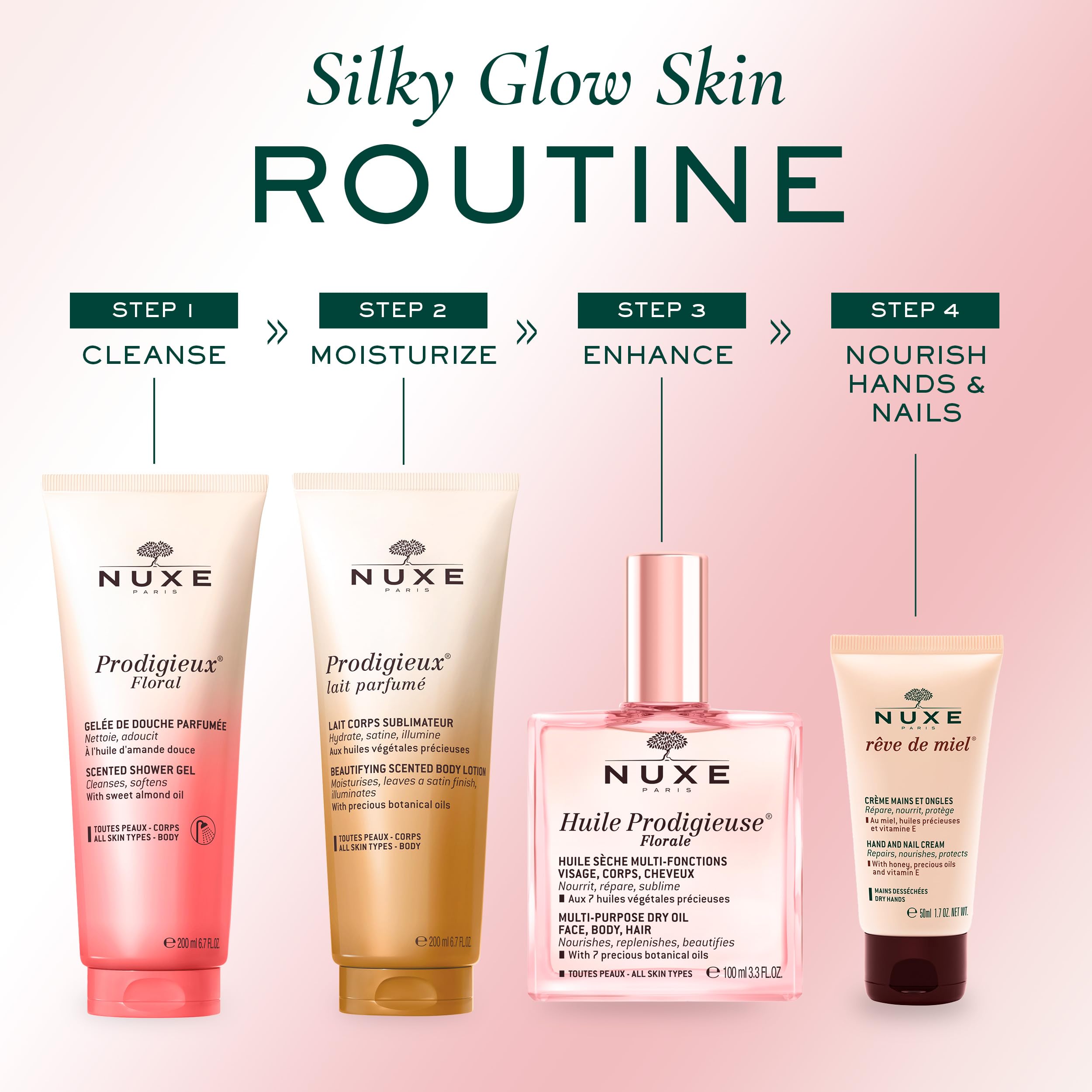 Foto 7 pulgar | Gel De Ducha Nuxe Prodigieux Floral Con Aceite De Almendras Dulces 200 Ml - Venta Internacional.