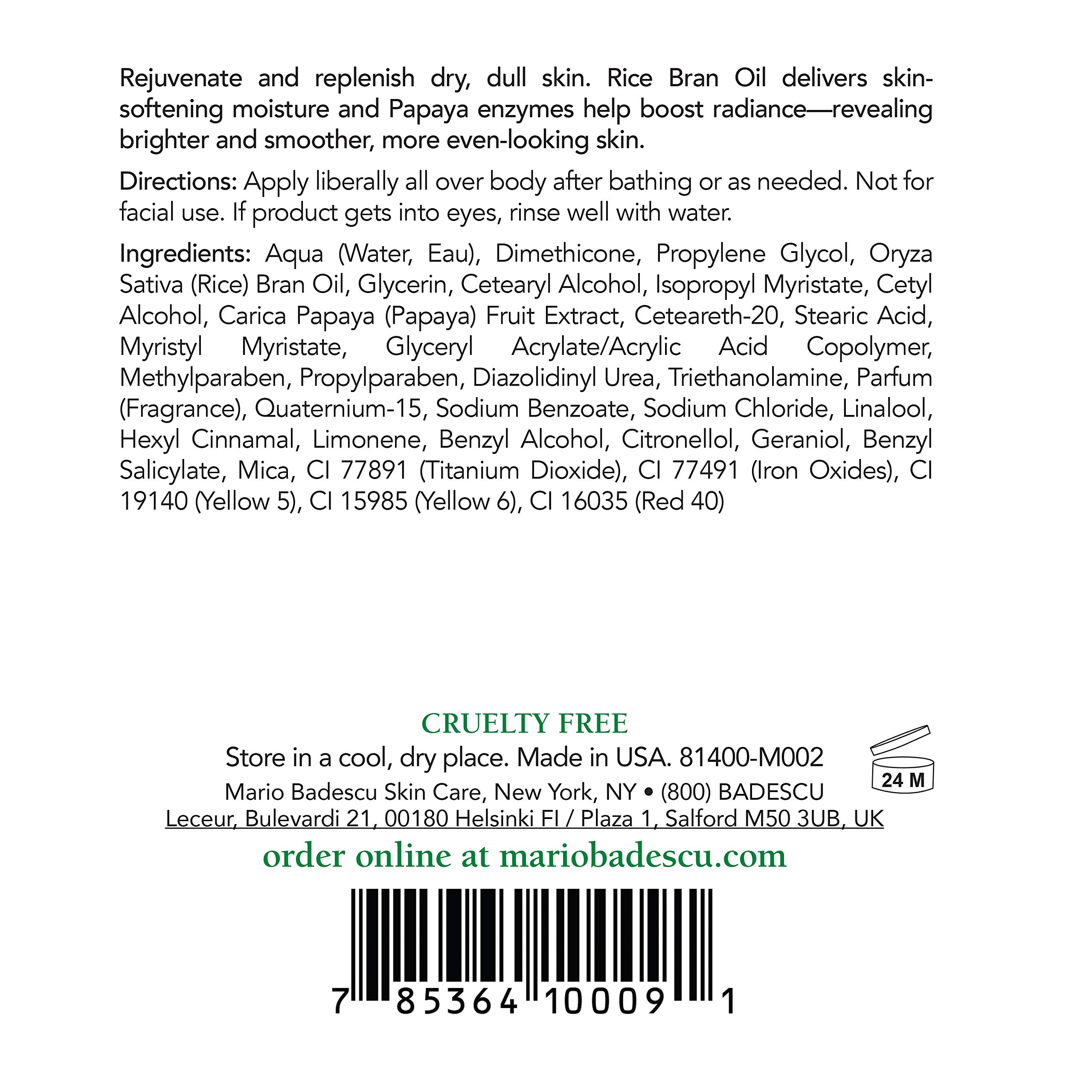 Foto 2 | Loción Corporal Mario Badescu Papaya Rejuvenecedora 180ml - Venta Internacional.