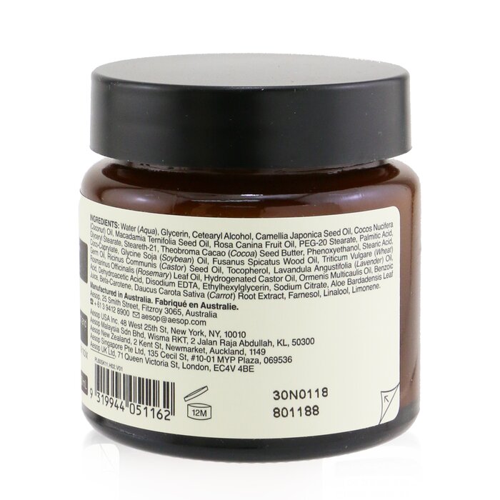 Foto 7 pulgar | Crema Hidratante Facial Aesop Camellia Nut Para Pieles Sensibles - Venta Internacional.