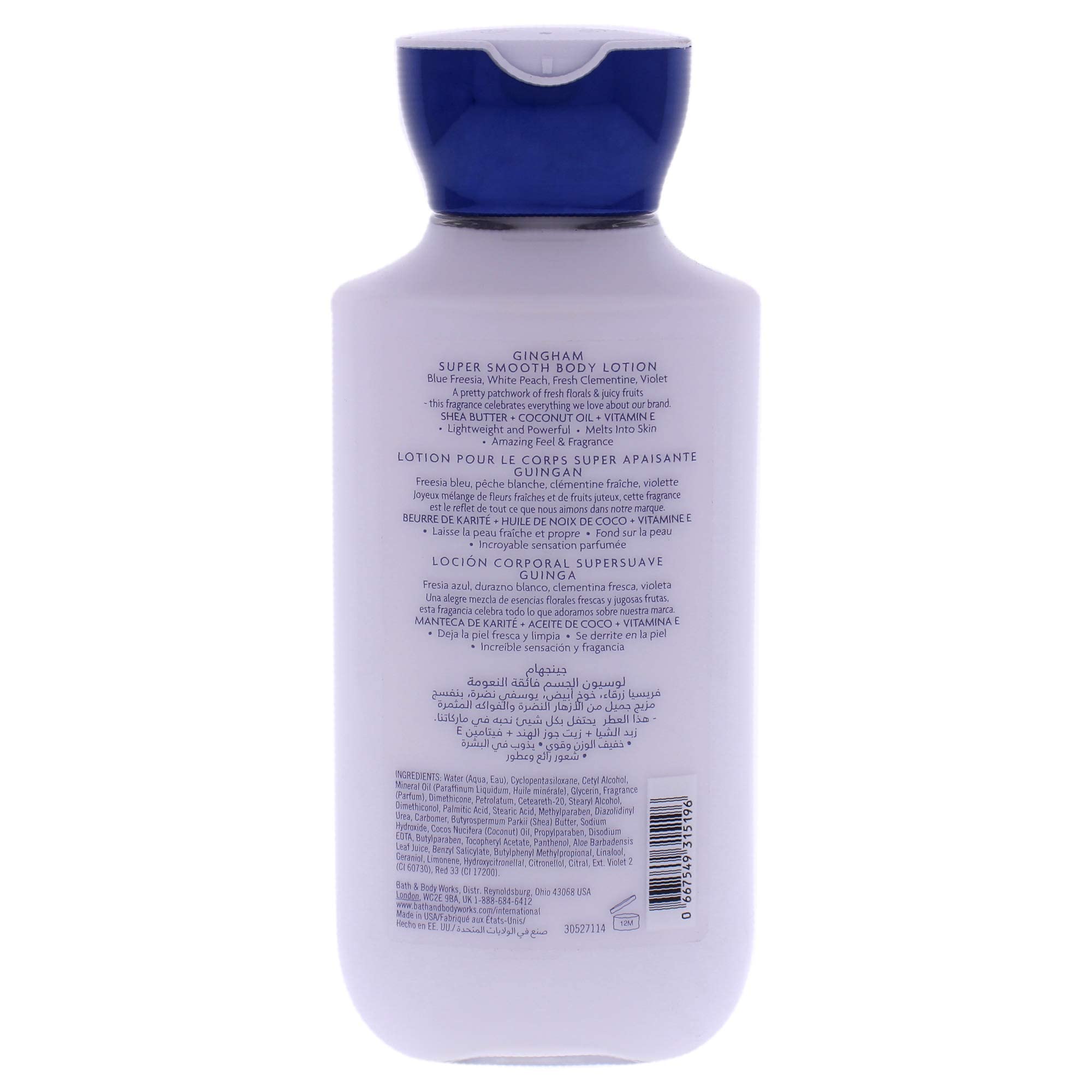 Foto 4 pulgar | Loción Corporal Bath & Body Works Gingham Unisex 240 Ml - Venta Internacional.
