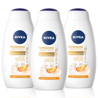 Foto 1 | Gel De Baño Nivea White Peach And Jasmine 600 Ml (paquete De 3) - Venta Internacional.