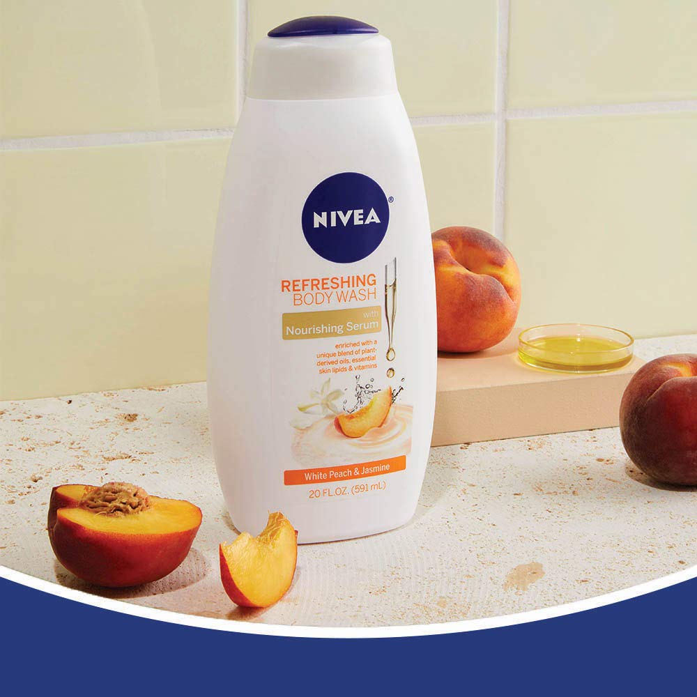 Foto 4 pulgar | Gel De Baño Nivea White Peach And Jasmine 600 Ml (paquete De 3) - Venta Internacional.