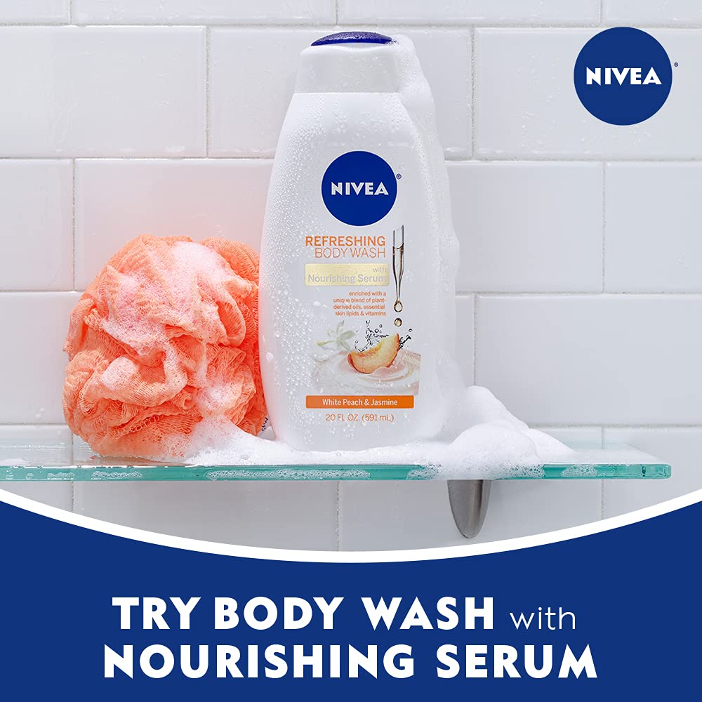 Foto 7 pulgar | Gel De Baño Nivea White Peach And Jasmine 600 Ml (paquete De 3) - Venta Internacional.