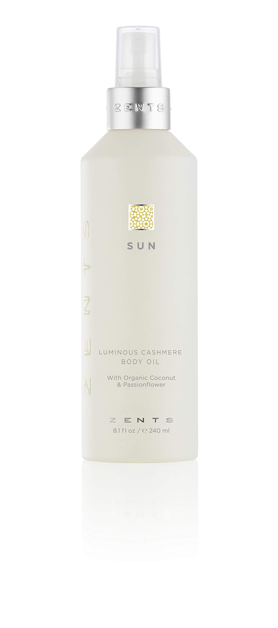 Aceite Corporal Zents Luminous Cashmere Suave Hidratante 240 Ml - Venta Internacional.