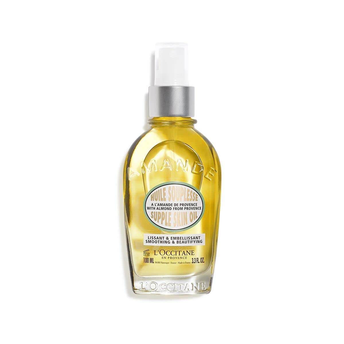 Foto 2 pulgar | Aceite Para La Piel L'occitane Almond Supple 100 Ml Con Estrías - Venta Internacional.
