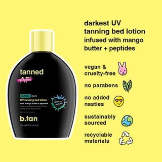 Foto 3 | Loción Bronceadora B.tan Darkest Con Bronceador, 355 Ml, Vegana - Venta Internacional.
