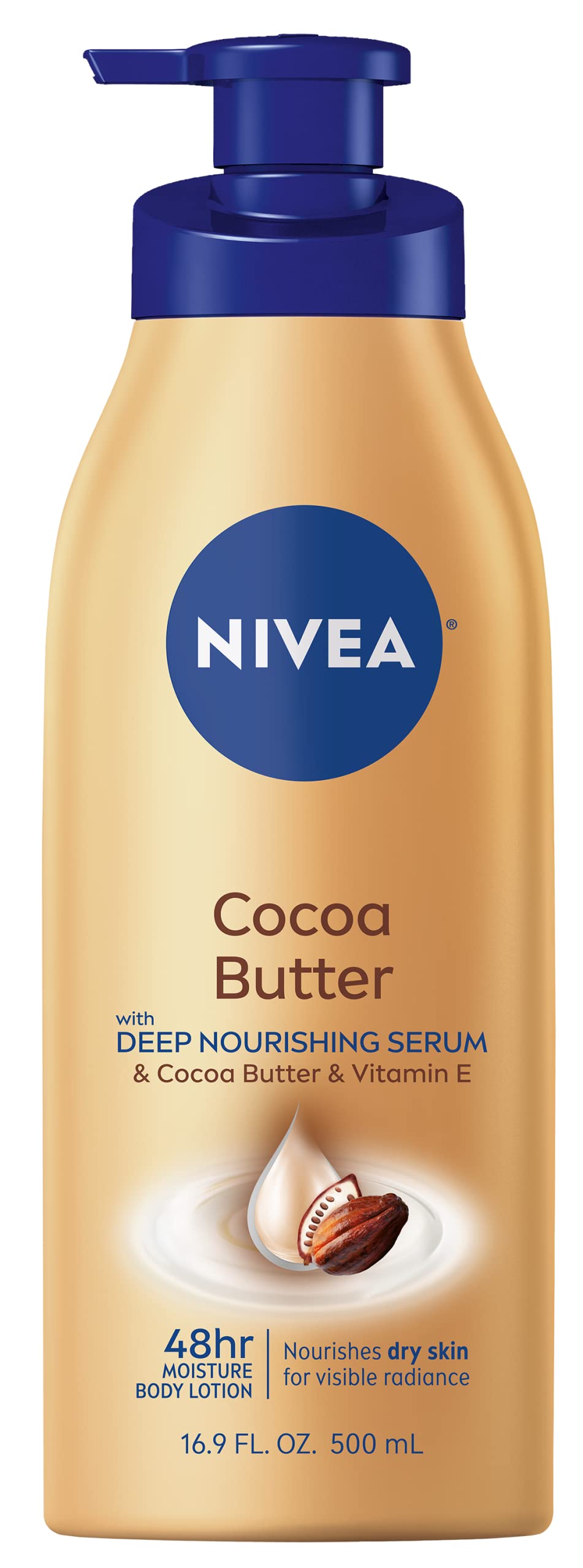 Loción Corporal Nivea con Manteca de Cacao y Sérum Nutritivo Profundo 500 ml - Venta Internacional