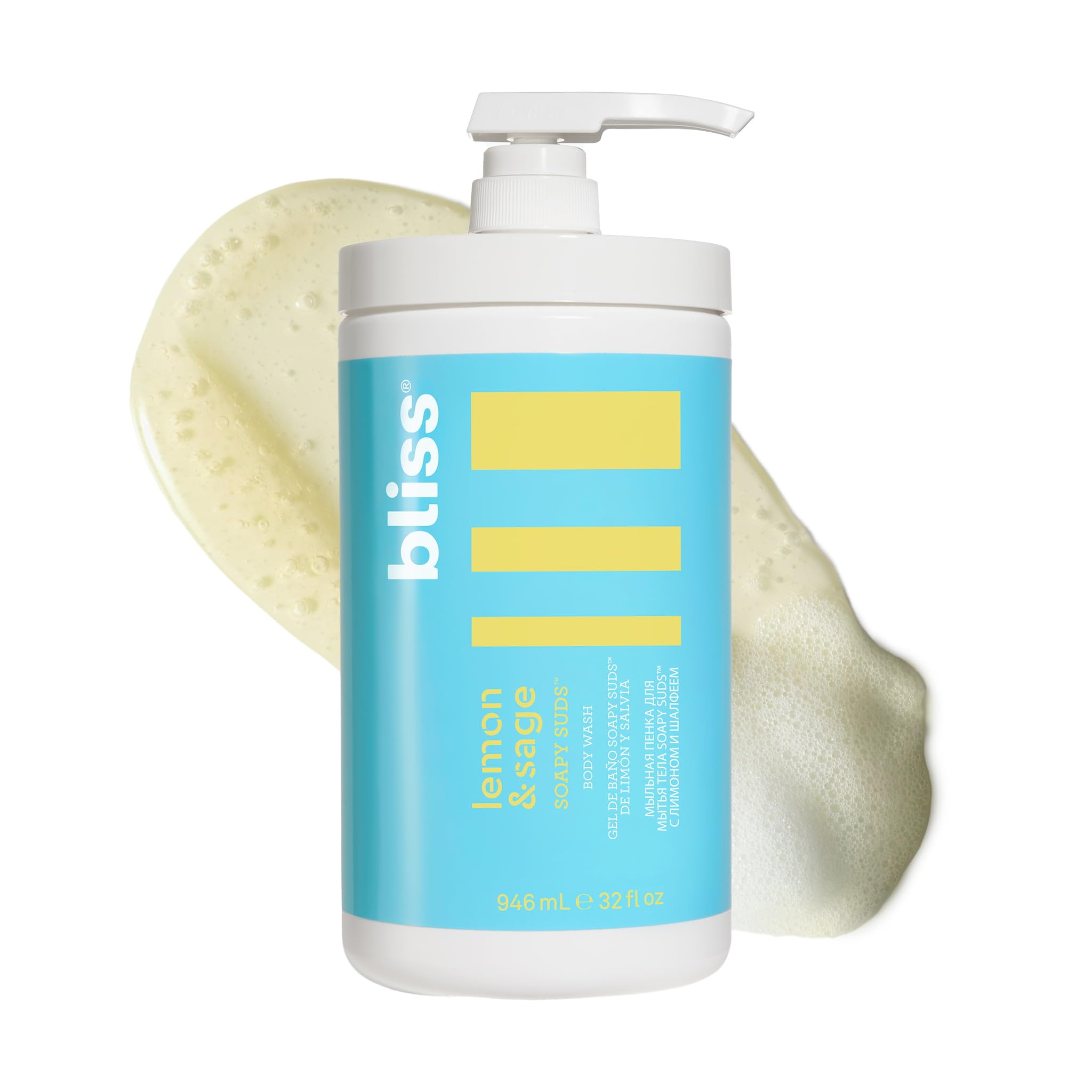 Gel De Baño Bliss Soapy Suds Limón Y Salvia 946 Ml - Venta Internacional.