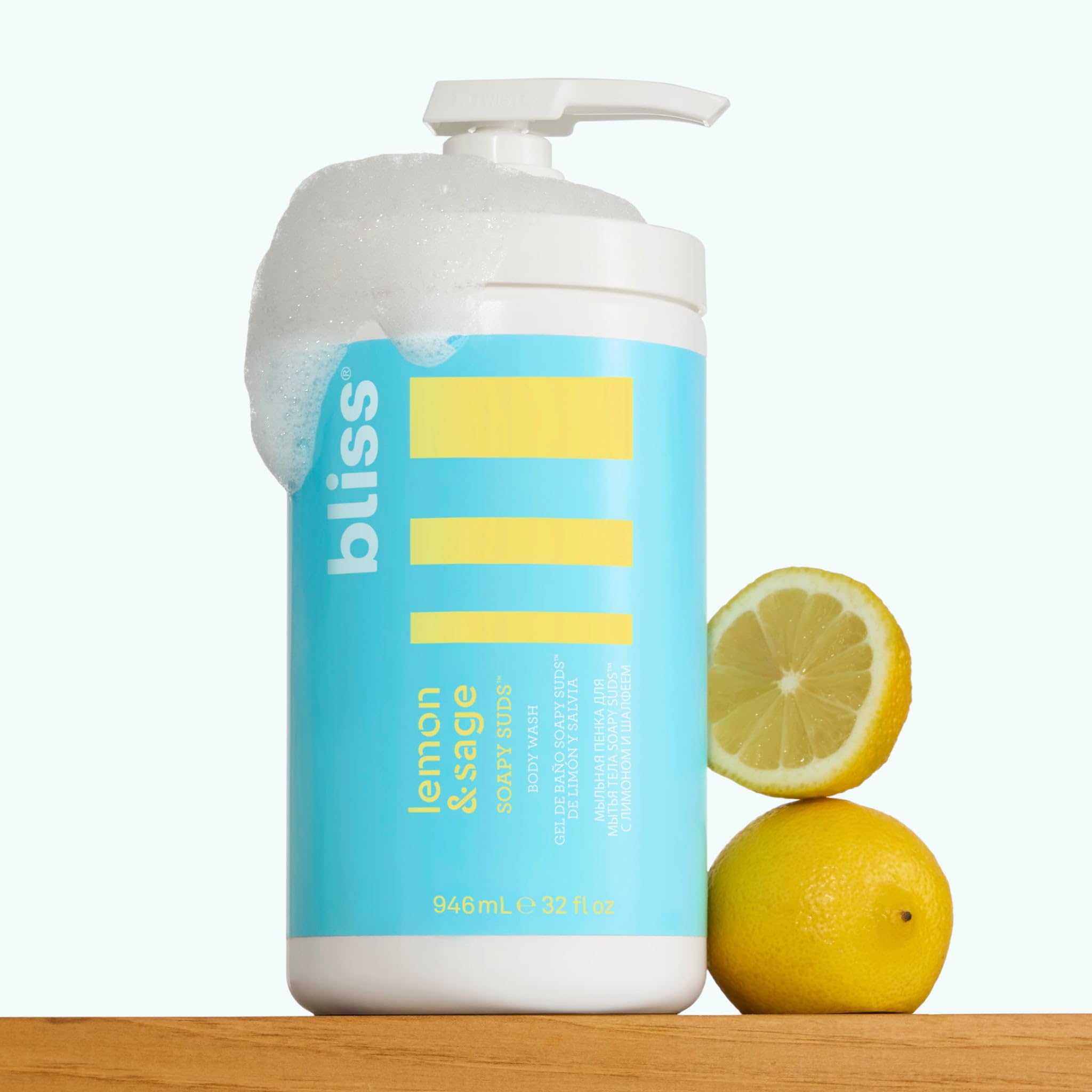 Foto 6 pulgar | Gel De Baño Bliss Soapy Suds Limón Y Salvia 946 Ml - Venta Internacional.