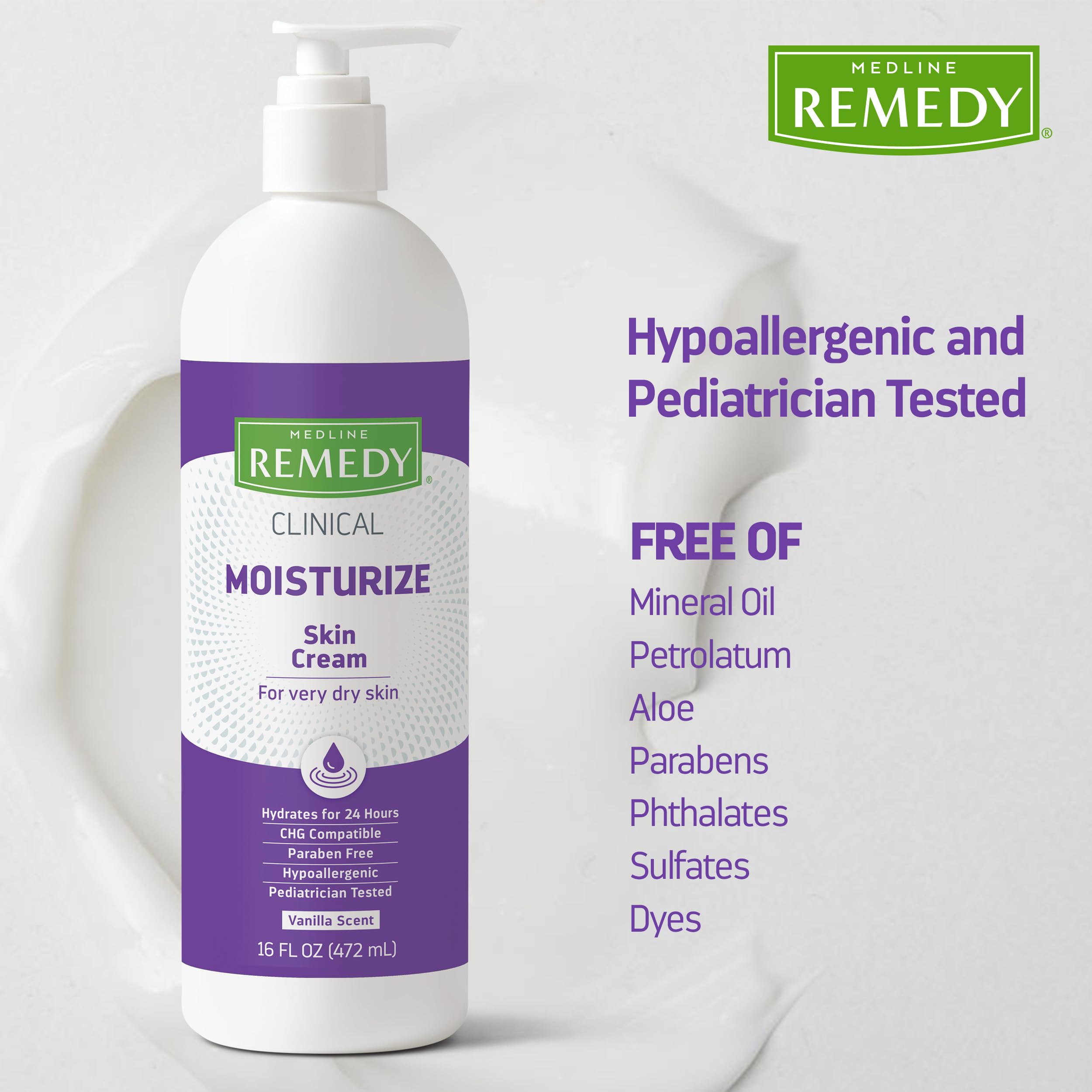 Foto 5 pulgar | Crema Para La Piel Medline Remedy Clinical Con Aroma A Vainilla 480 Ml - Venta Internacional.
