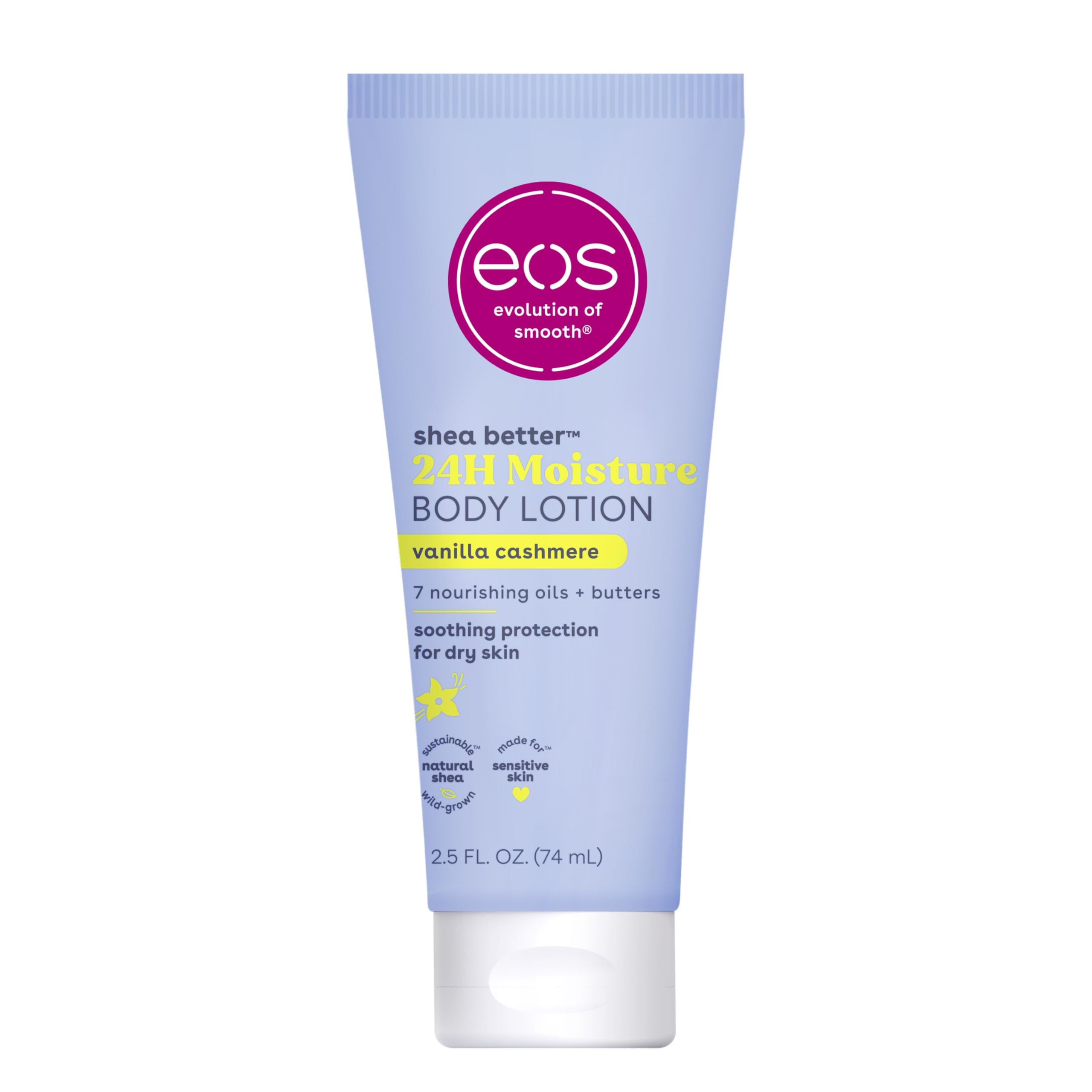 Foto 2 pulgar | Loción Corporal Eos 24h Moisture, Vainilla Y Cachemir, 75 Ml, Tamaño De Viaje - Venta Internacional.