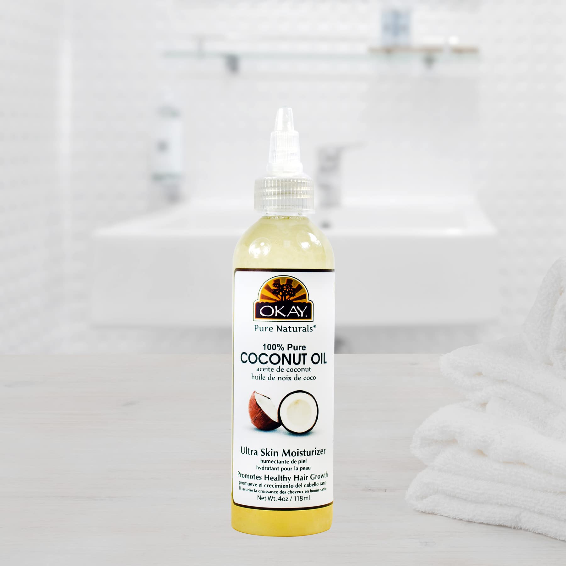 Foto 6 pulgar | Aceite De Coco 100% Aceptable Para Cabello Y Piel, 118 Ml - Venta Internacional.