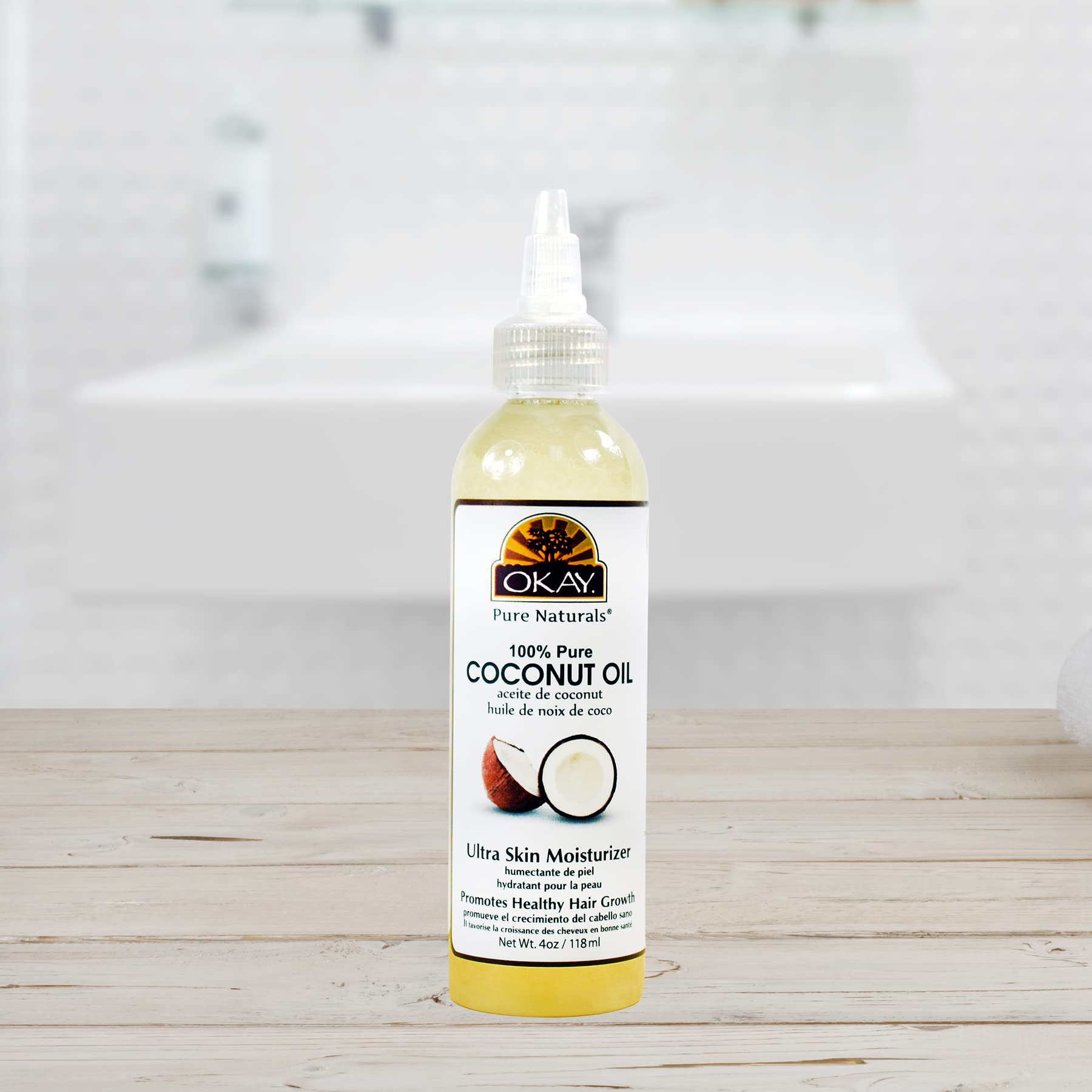 Foto 8 pulgar | Aceite De Coco 100% Aceptable Para Cabello Y Piel, 118 Ml - Venta Internacional.