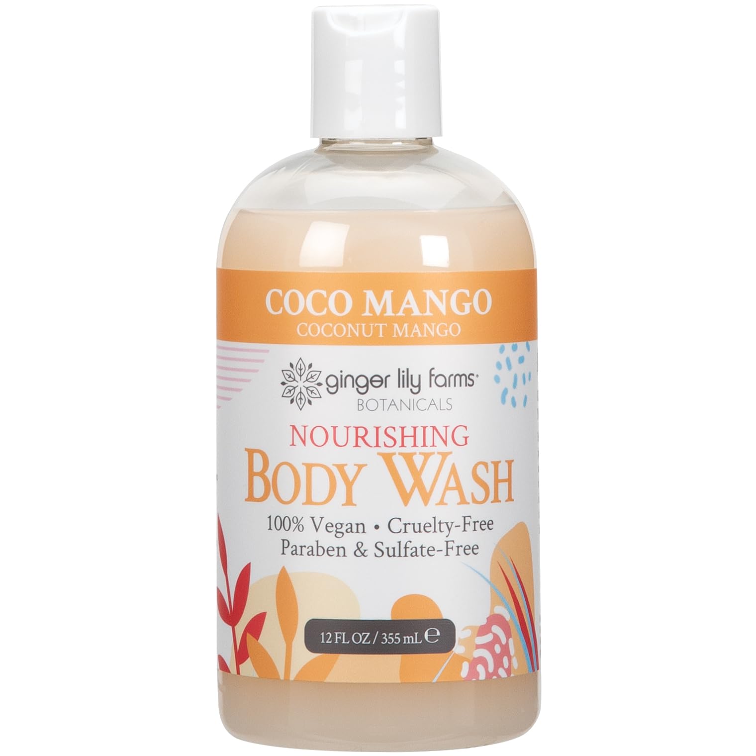 Foto 2 pulgar | Gel De Baño Ginger Lily Farms Botanicals Coco Mango 360ml - Venta Internacional.