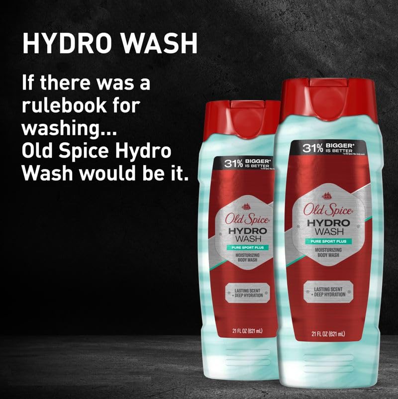 Foto 7 pulgar | Gel De Baño Old Spice Hidratante Hydro Wash Pure Sport 620 Ml - Venta Internacional.