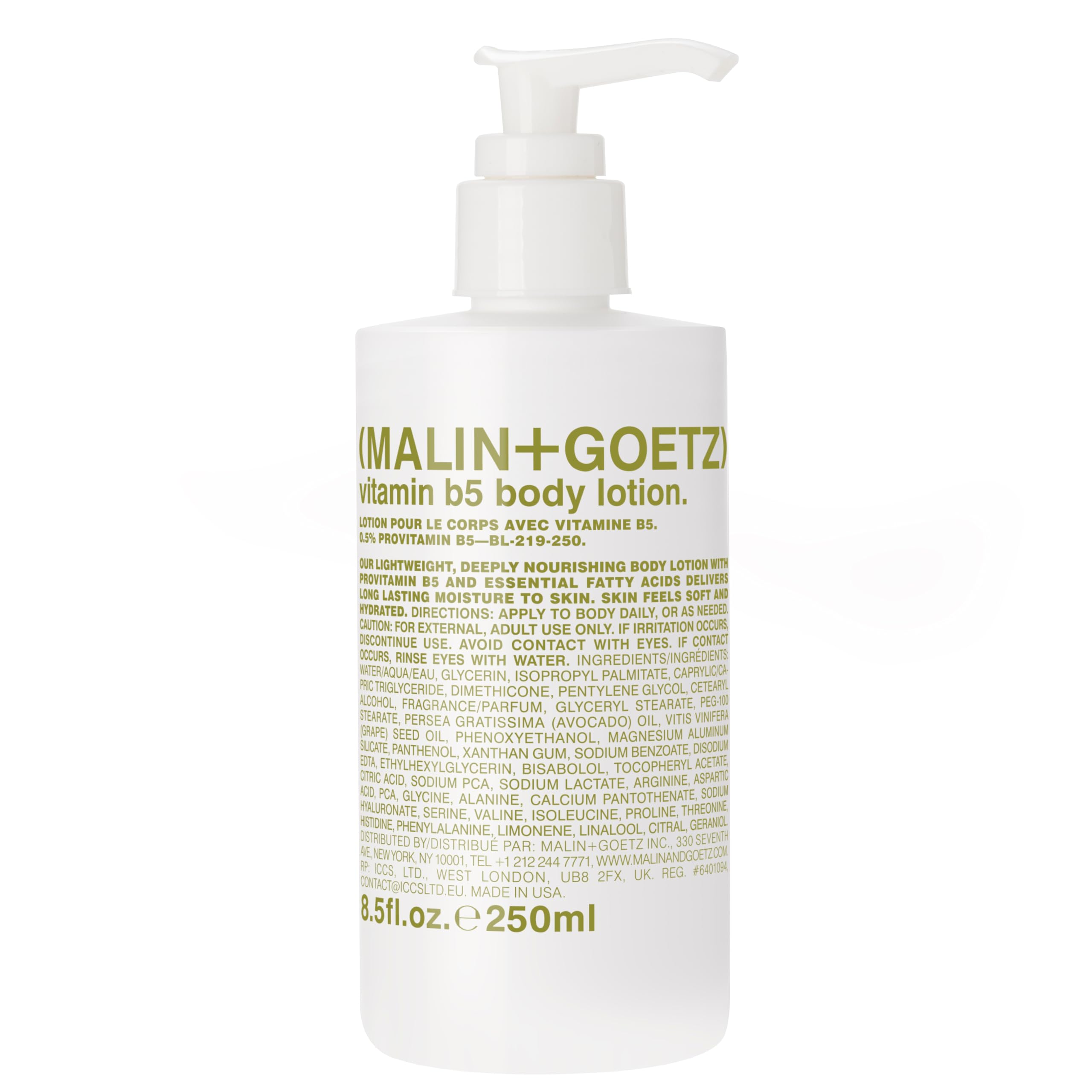 Loción Corporal Malin + Goetz Vitamin B5 250 Ml Para Mujeres Y Hombres - Venta Internacional.