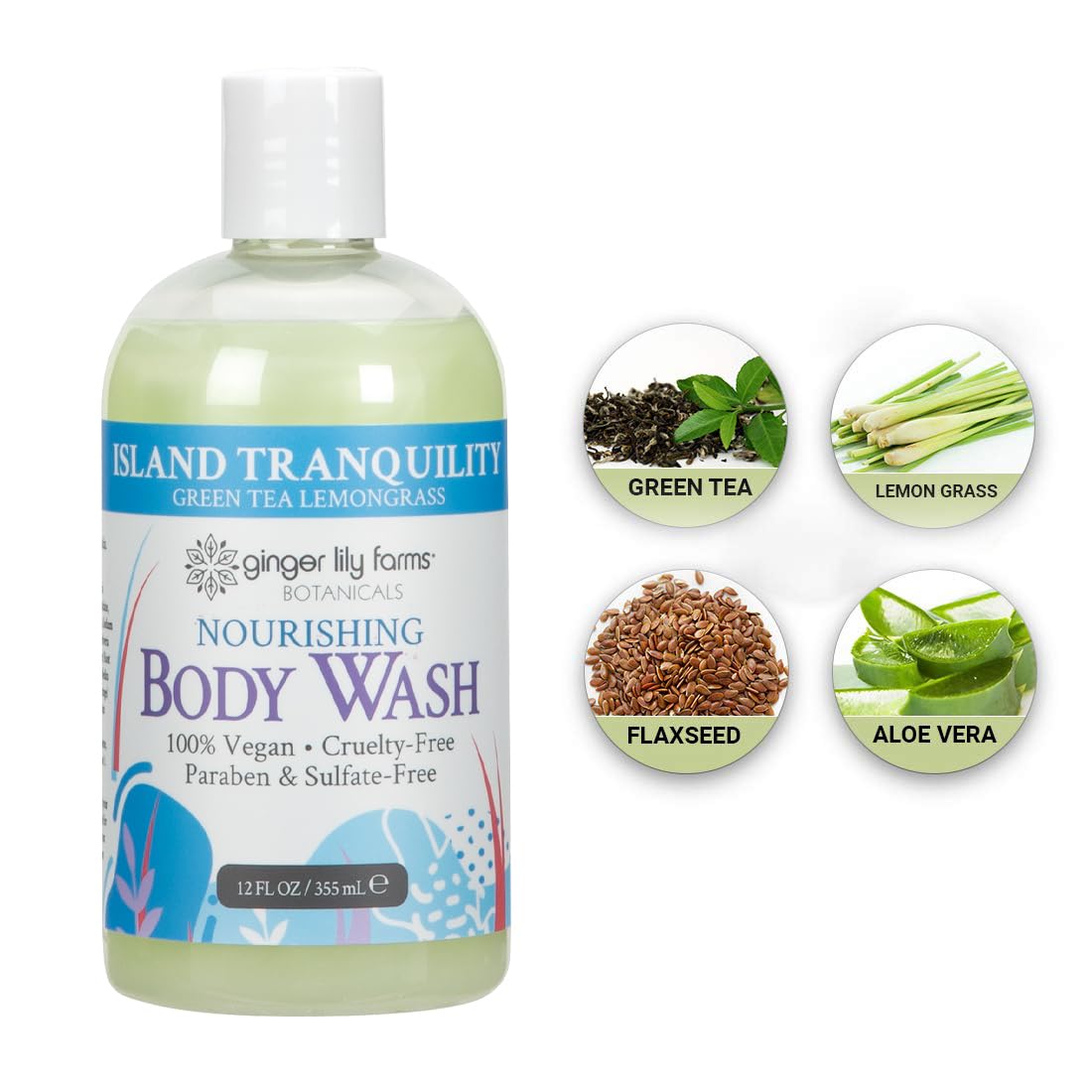 Foto 6 pulgar | Gel De Baño Ginger Lily Farms Botanicals Island Tranquility 360 Ml - Venta Internacional.