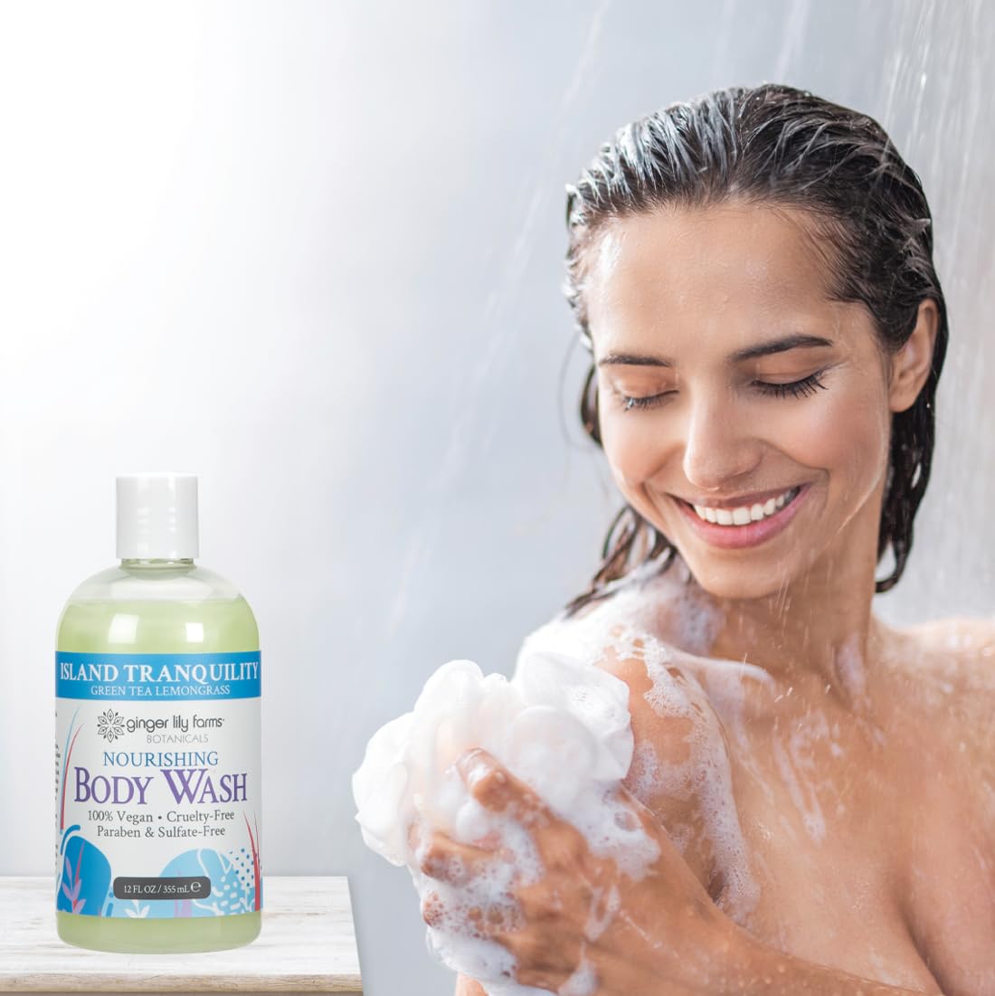 Foto 7 pulgar | Gel De Baño Ginger Lily Farms Botanicals Island Tranquility 360 Ml - Venta Internacional.