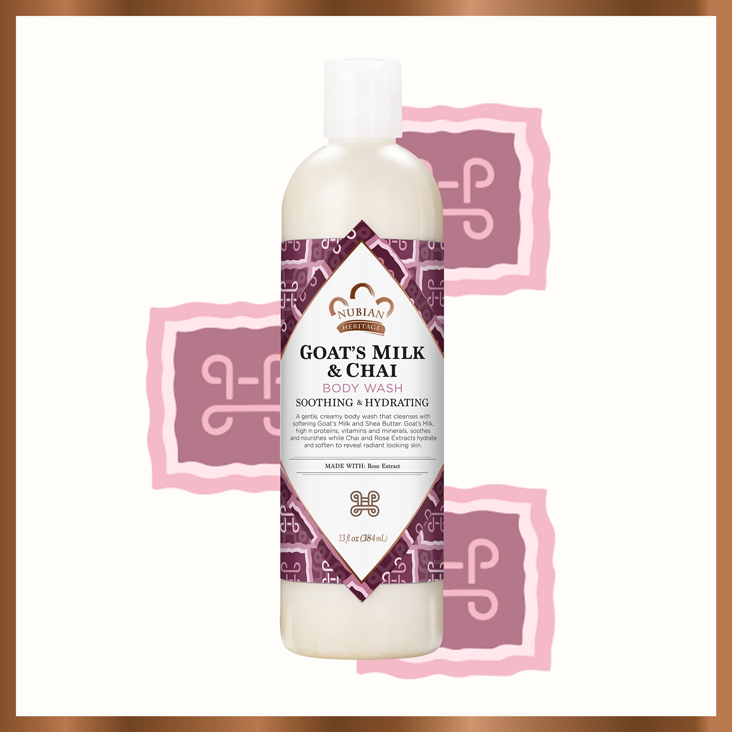 Foto 5 pulgar | Gel De Baño Nubian Heritage Con Leche De Cabra Y Chai, 385 Ml - Venta Internacional.