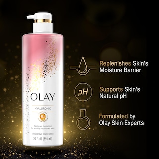 Foto 2 | Gel De Baño Olay Limpiador Y Nutritivo Con Ácido Hialurónico 600 Ml - Venta Internacional.
