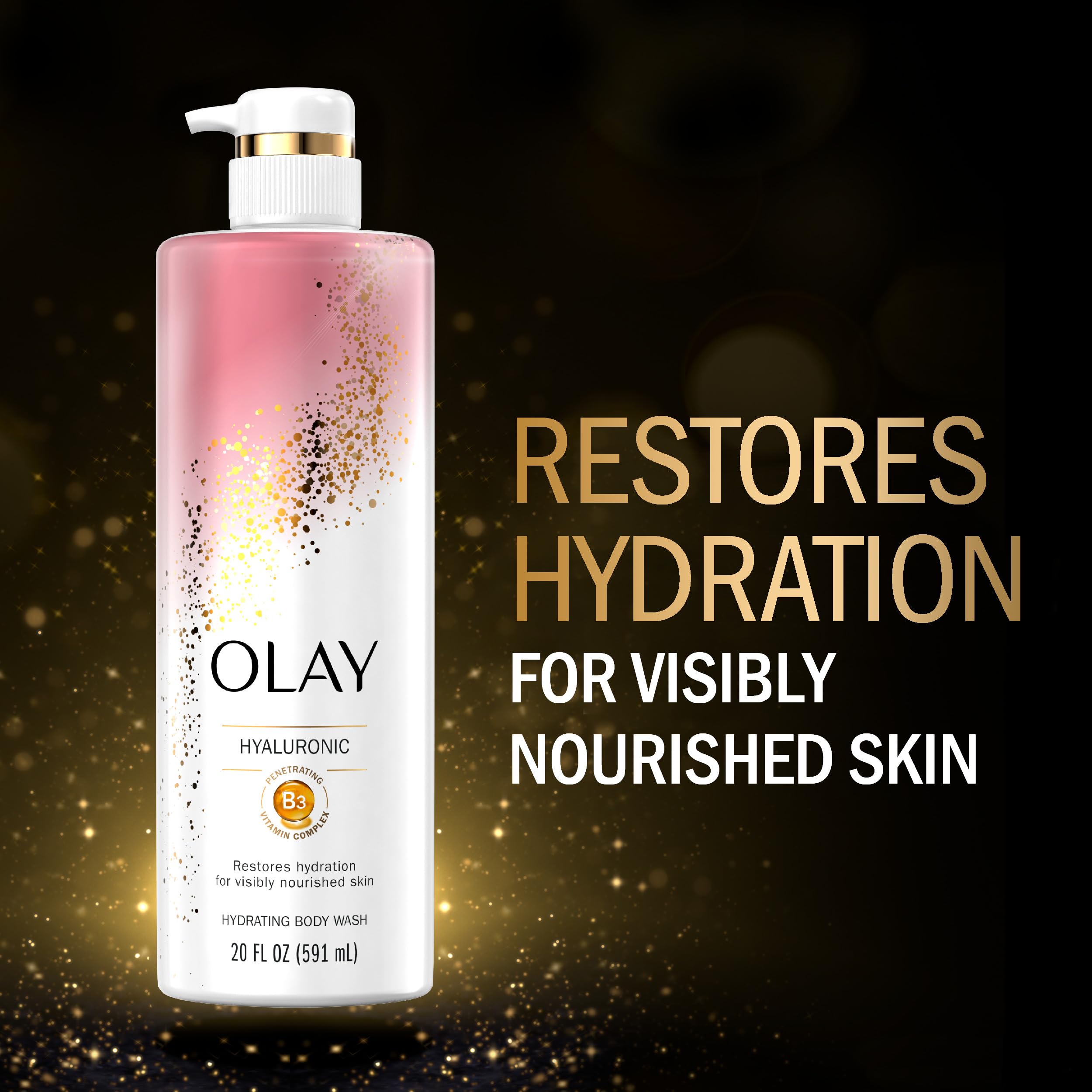 Foto 4 pulgar | Gel De Baño Olay Limpiador Y Nutritivo Con Ácido Hialurónico 600 Ml - Venta Internacional.