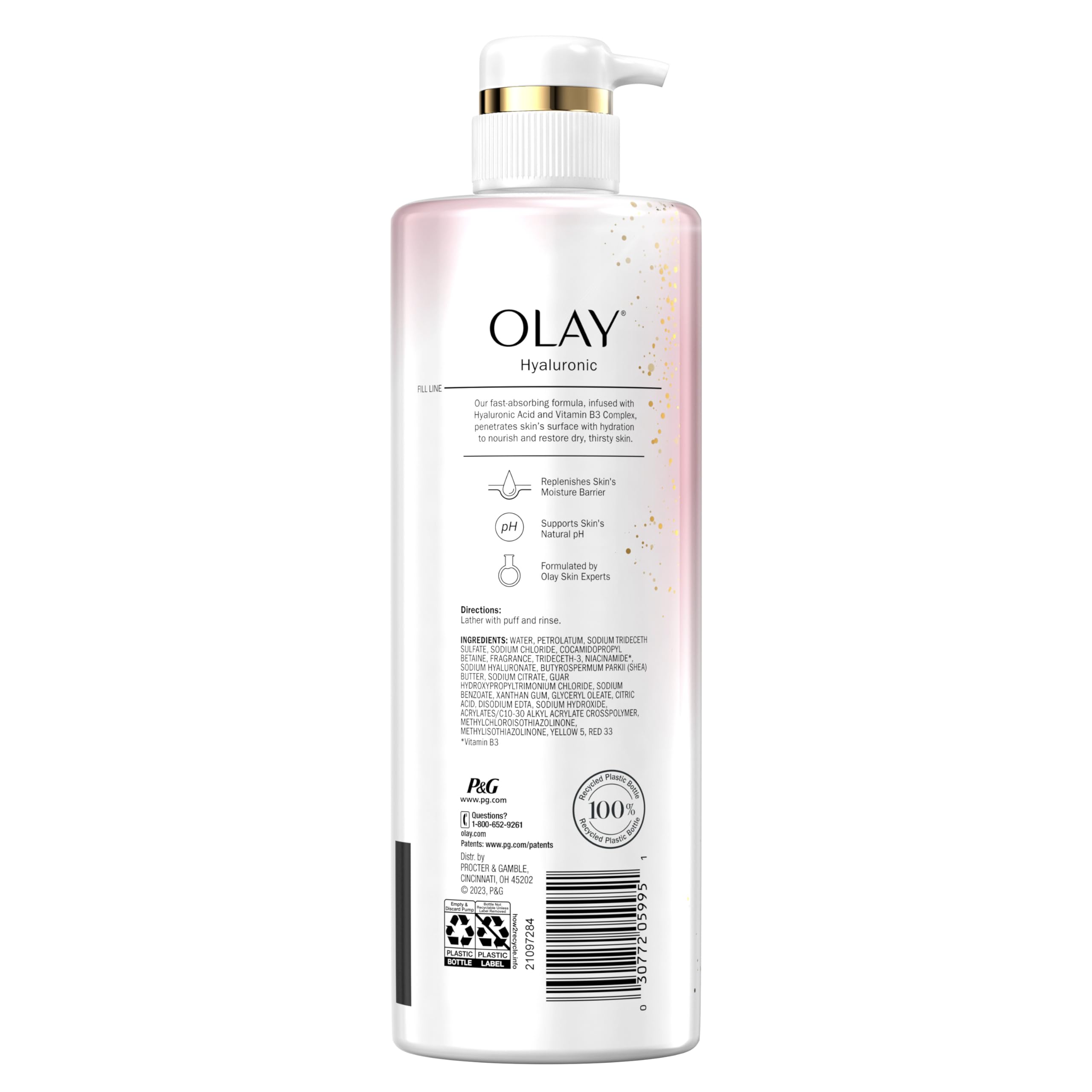 Foto 8 pulgar | Gel De Baño Olay Limpiador Y Nutritivo Con Ácido Hialurónico 600 Ml - Venta Internacional.