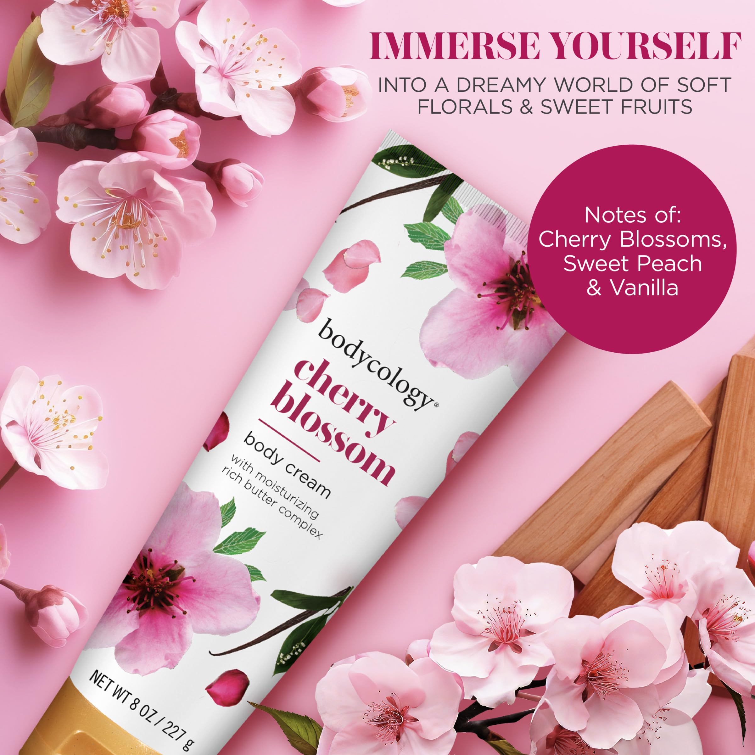 Foto 3 pulgar | Crema Corporal Bodycology Manteca De Karité En Flor De Cerezo 240 Ml - Venta Internacional.