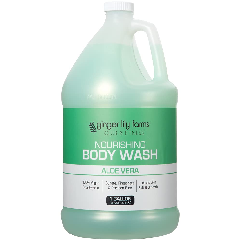 Gel De Baño Ginger Lily Farms Club & Fitness 3,8 L Con Aloe Vera - Venta Internacional.
