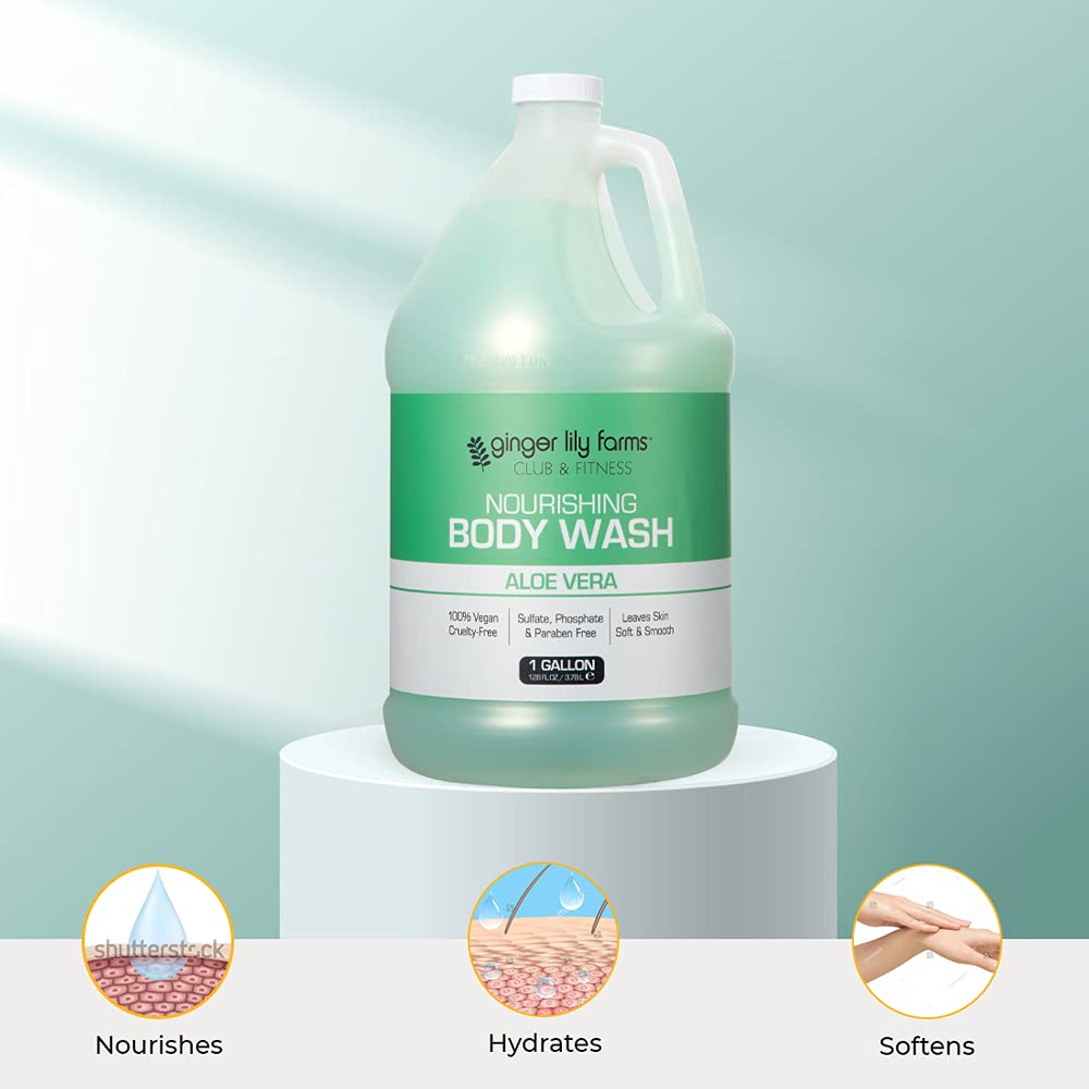 Foto 6 pulgar | Gel De Baño Ginger Lily Farms Club & Fitness 3,8 L Con Aloe Vera - Venta Internacional.