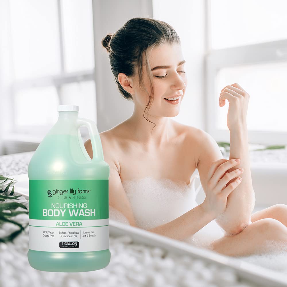 Foto 7 pulgar | Gel De Baño Ginger Lily Farms Club & Fitness 3,8 L Con Aloe Vera - Venta Internacional.