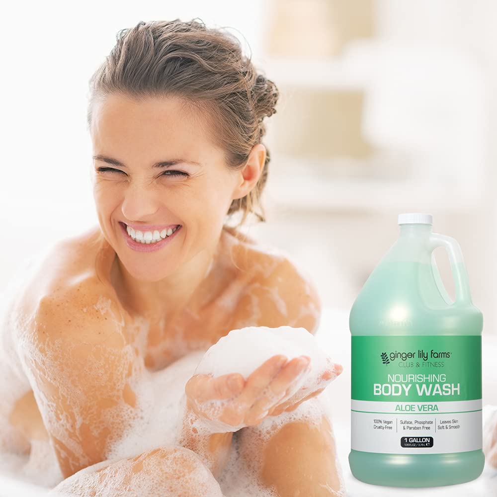 Foto 8 pulgar | Gel De Baño Ginger Lily Farms Club & Fitness 3,8 L Con Aloe Vera - Venta Internacional.