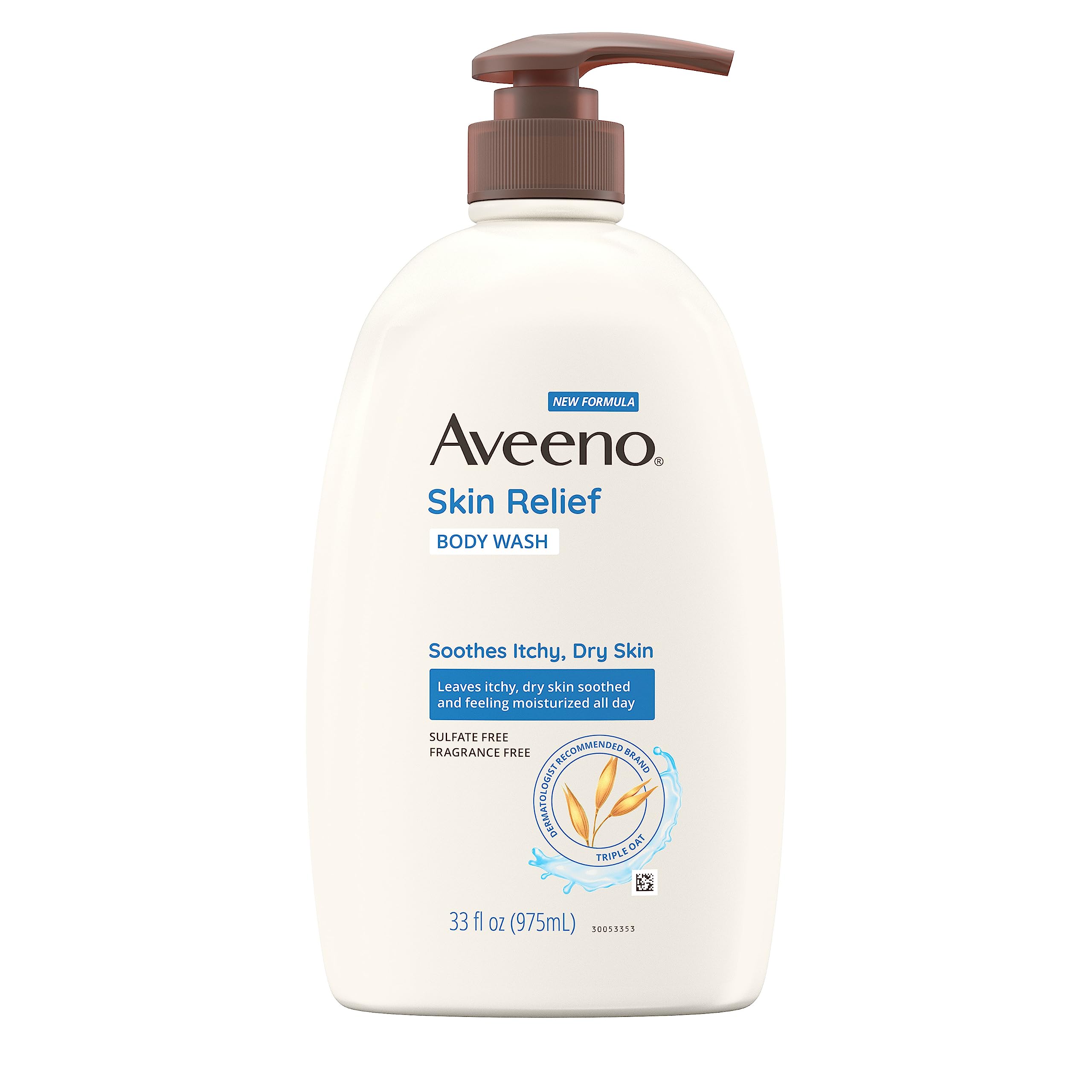 Gel De Baño Aveeno Skin Relief Triple Oat, 975 Ml, Piel Sensible - Venta Internacional.