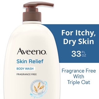 Foto 2 | Gel De Baño Aveeno Skin Relief Triple Oat, 975 Ml, Piel Sensible - Venta Internacional.