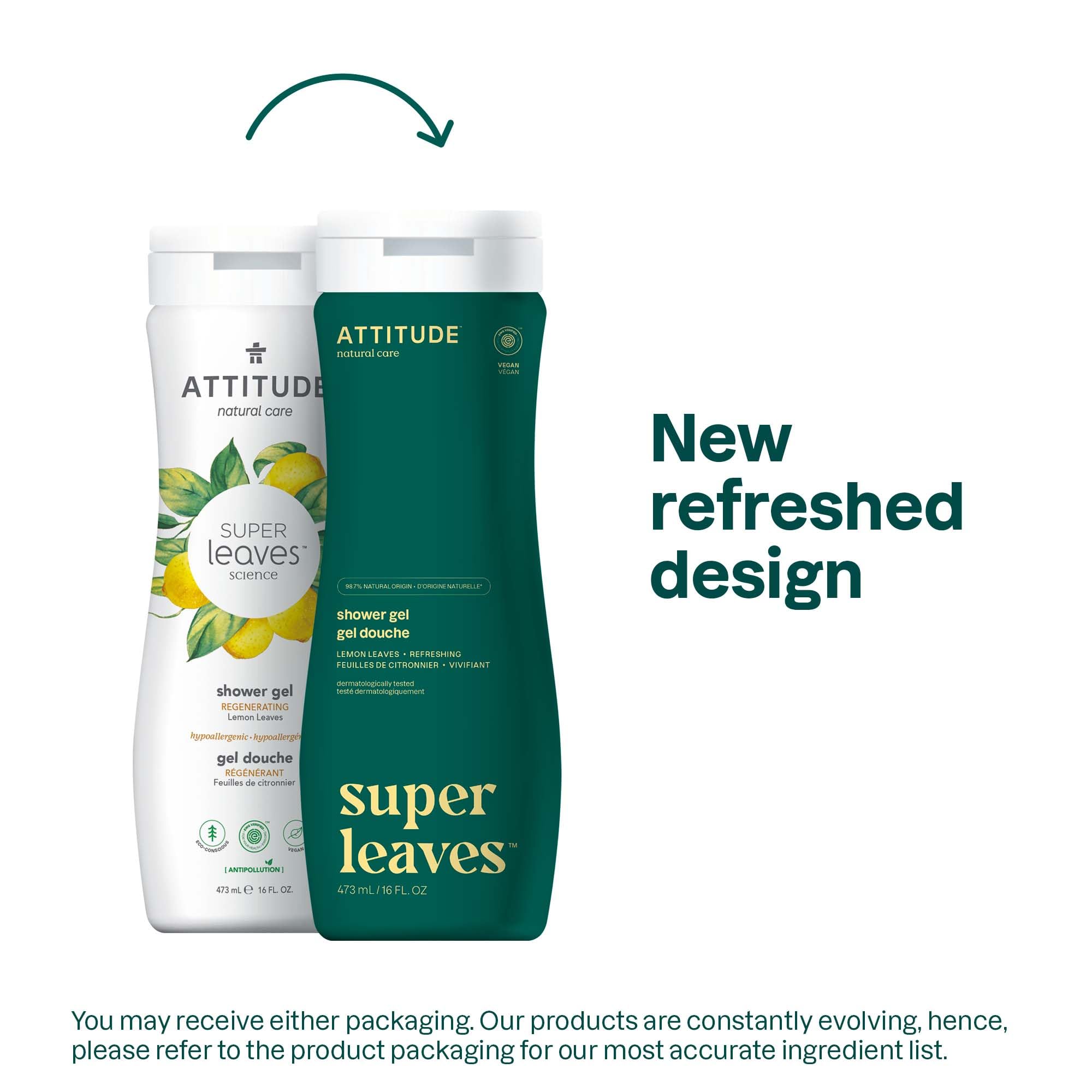 Foto 3 pulgar | Gel De Baño Attitude Lemon Leaves, 473 Ml (paquete De 6) - Venta Internacional.