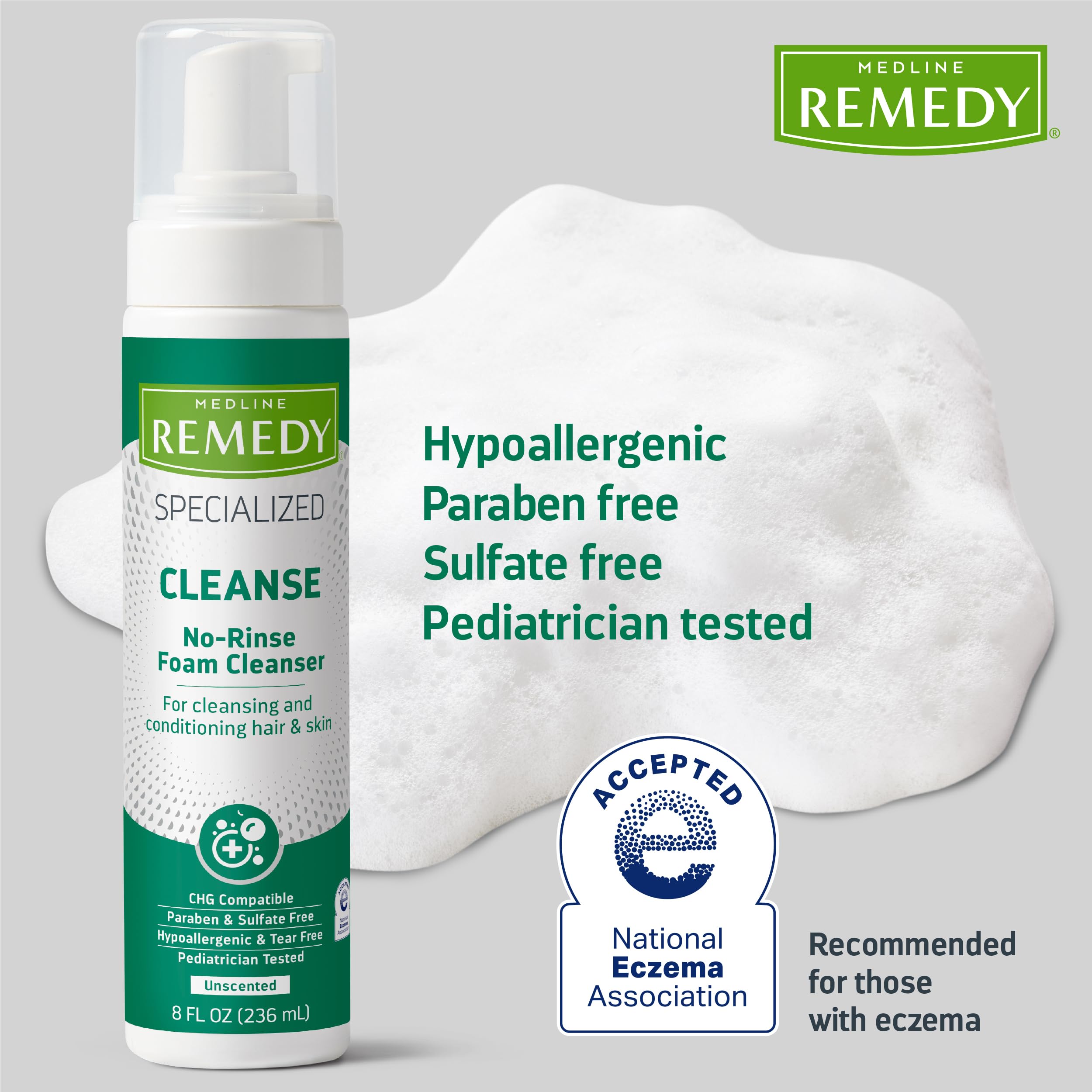 Foto 6 pulgar | Limpiador En Espuma Medline Remedy Specialized No-rinse 240 Ml - Venta Internacional.