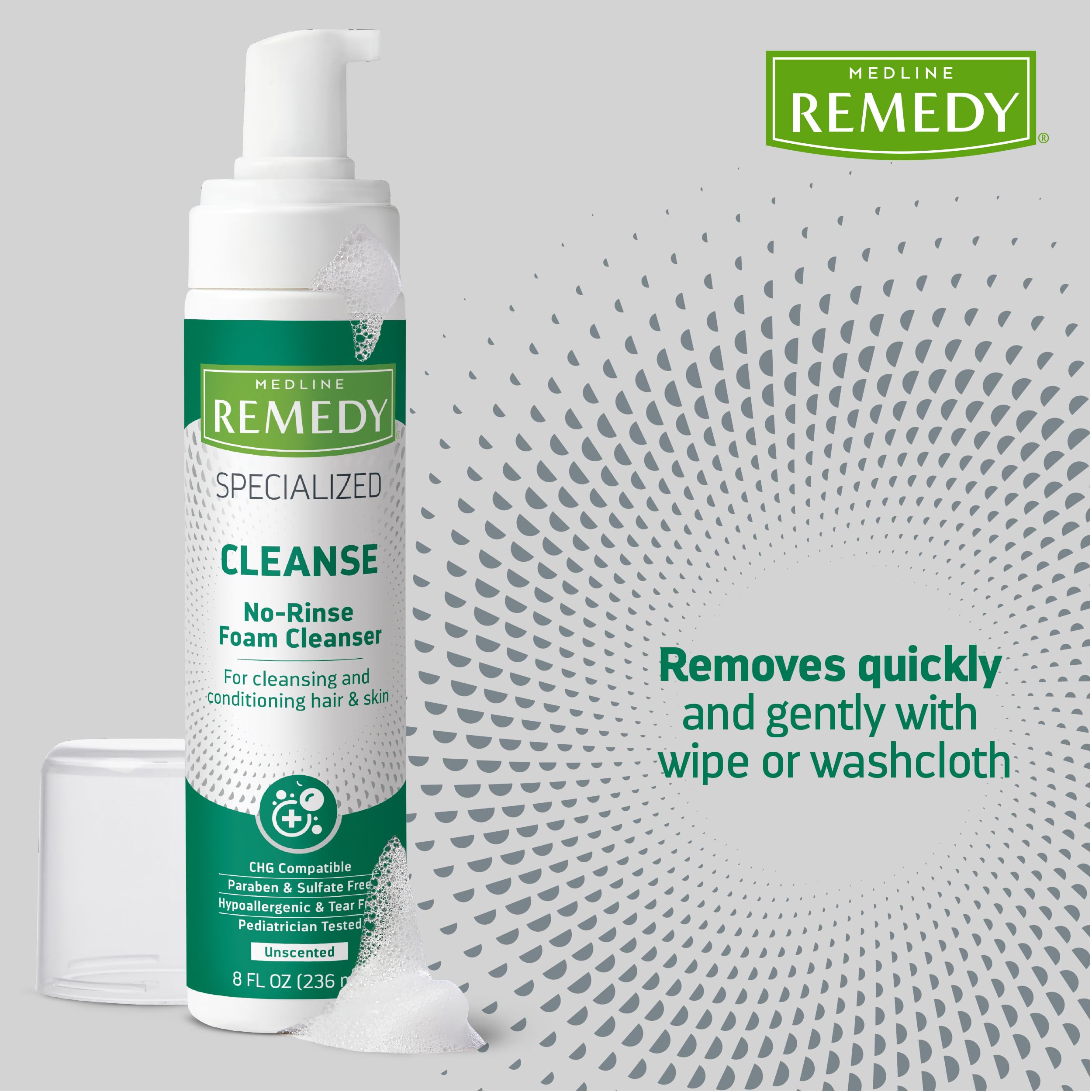 Foto 8 pulgar | Limpiador En Espuma Medline Remedy Specialized No-rinse 240 Ml - Venta Internacional.