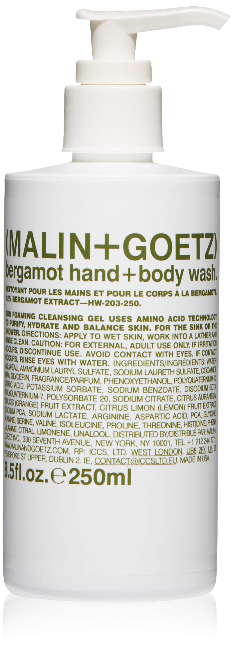 Gel De Baño Y Manos Malin+goetz Bergamota 250 Ml Para Mujer - Venta Internacional.