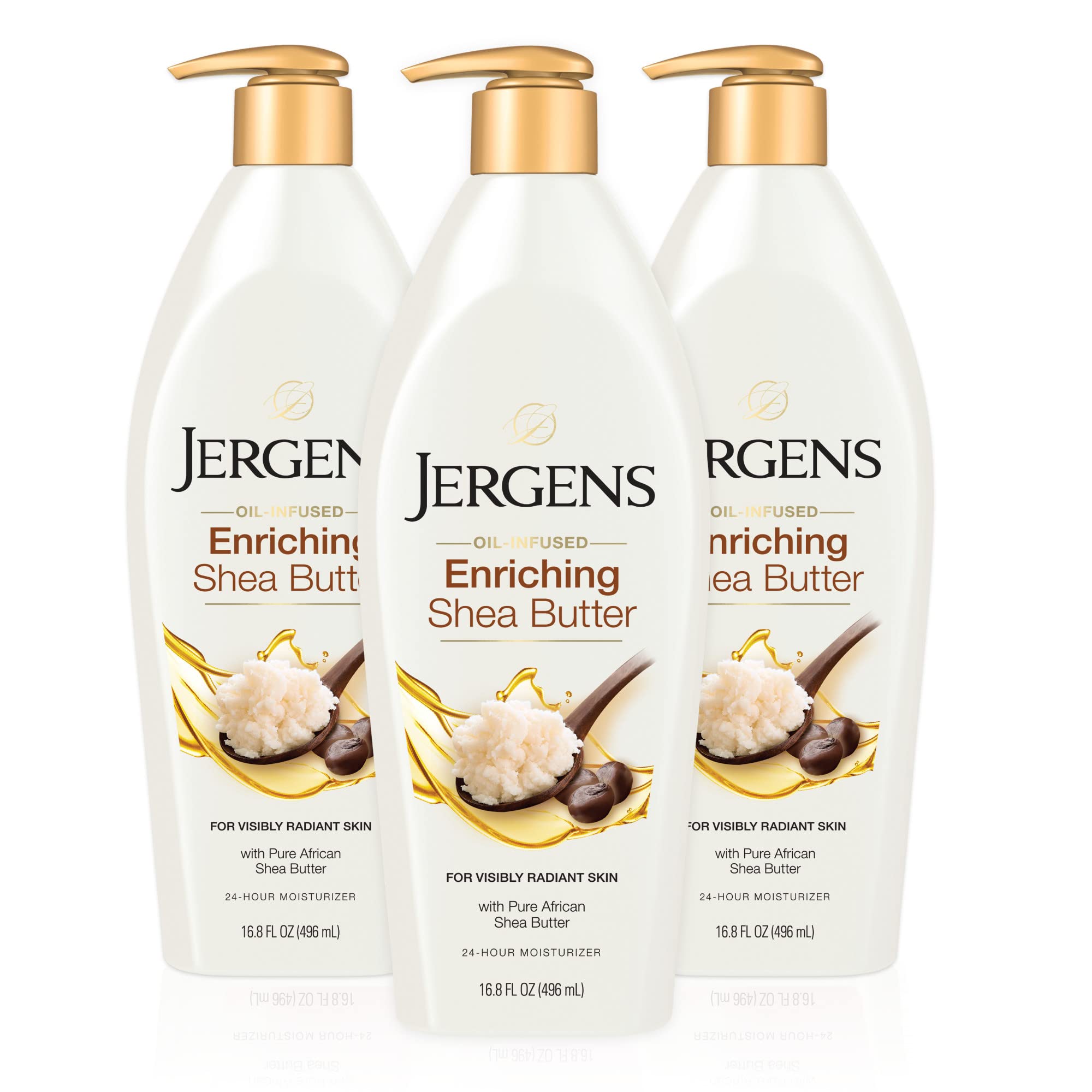 Loción Hidratante A Base De Jergens Con Manteca De Karité Con Infusión De Aceite, 500 Ml, 3 Unidades - Venta Inter