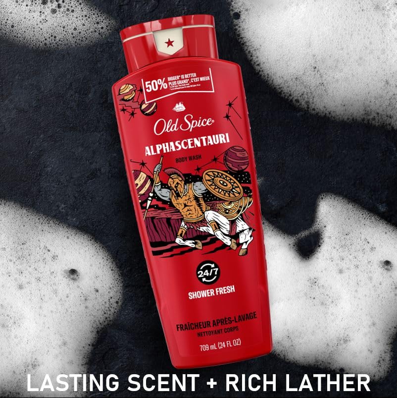 Foto 6 pulgar | Gel De Baño Old Spice Alpha-scentauri 710 Ml Para Hombre, Paquete De 4 - Venta Internacional.