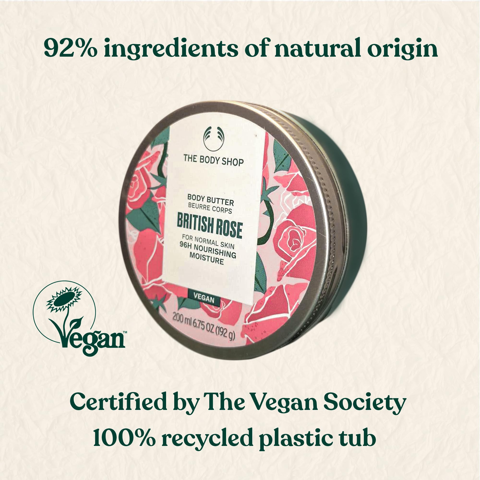 Foto 4 pulgar | Manteca Corporal The Body Shop British Rose 200 Ml Vegana - Venta Internacional.
