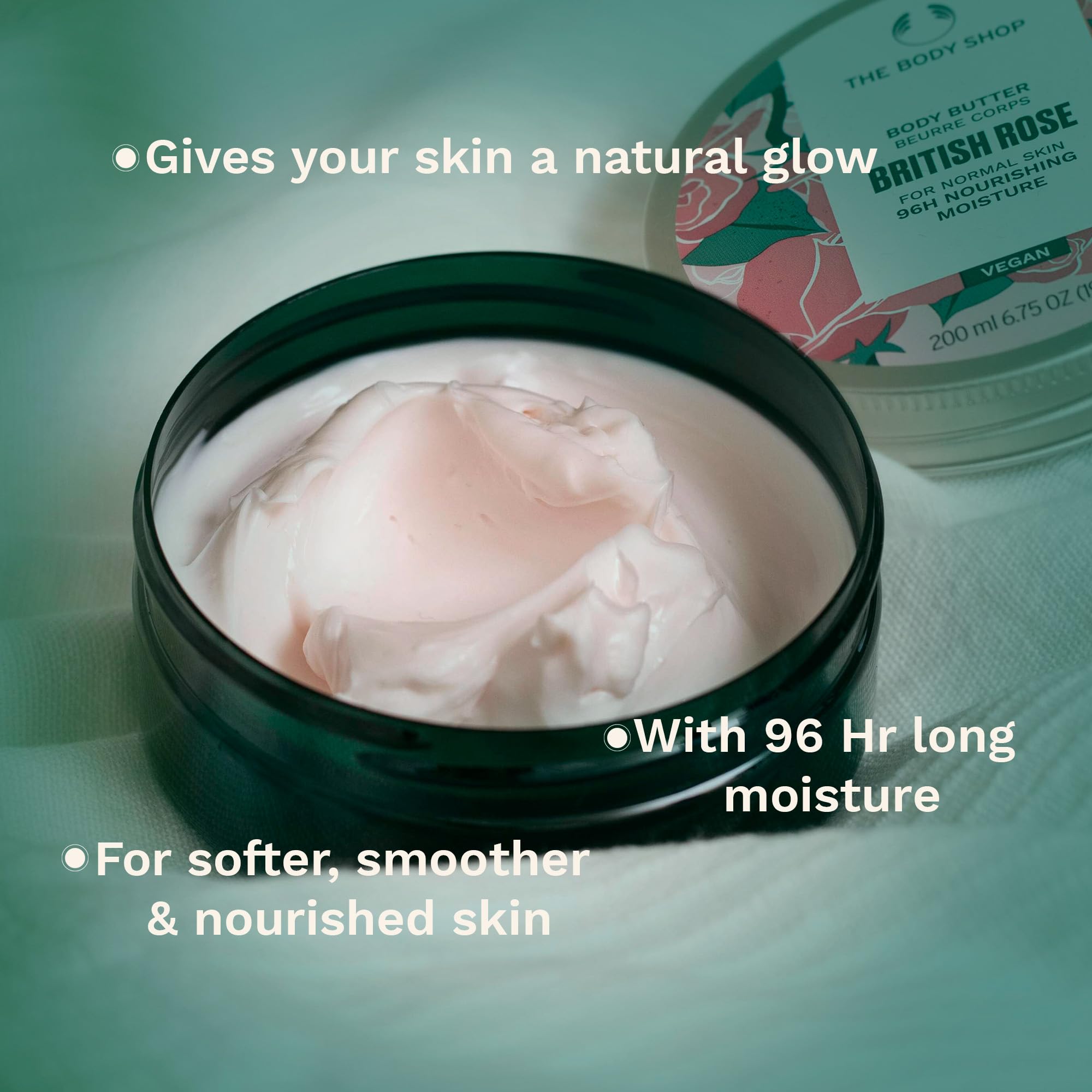 Foto 5 pulgar | Manteca Corporal The Body Shop British Rose 200 Ml Vegana - Venta Internacional.
