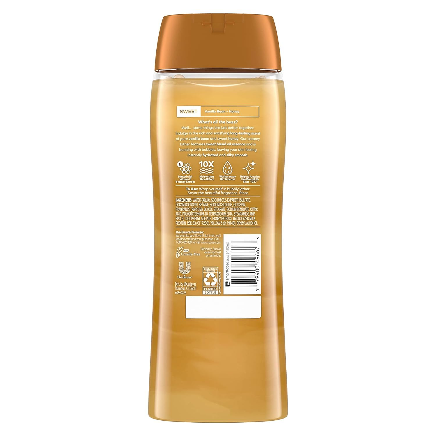 Foto 3 pulgar | Gel De Baño Hidratante Suave Con Leche Y Miel, 530 Ml, Paquete De 6 - Venta Internacional.