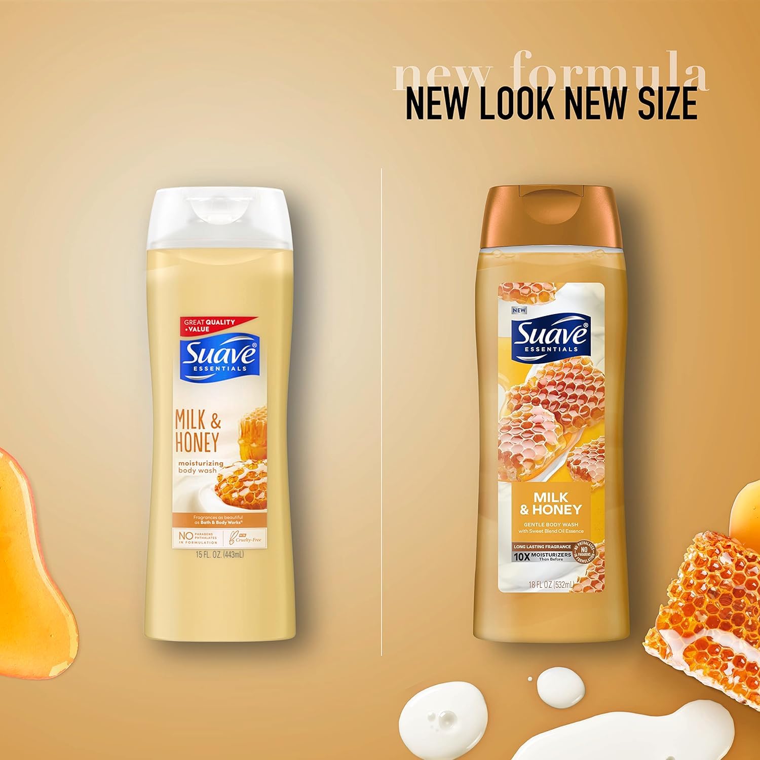 Foto 4 pulgar | Gel De Baño Hidratante Suave Con Leche Y Miel, 530 Ml, Paquete De 6 - Venta Internacional.