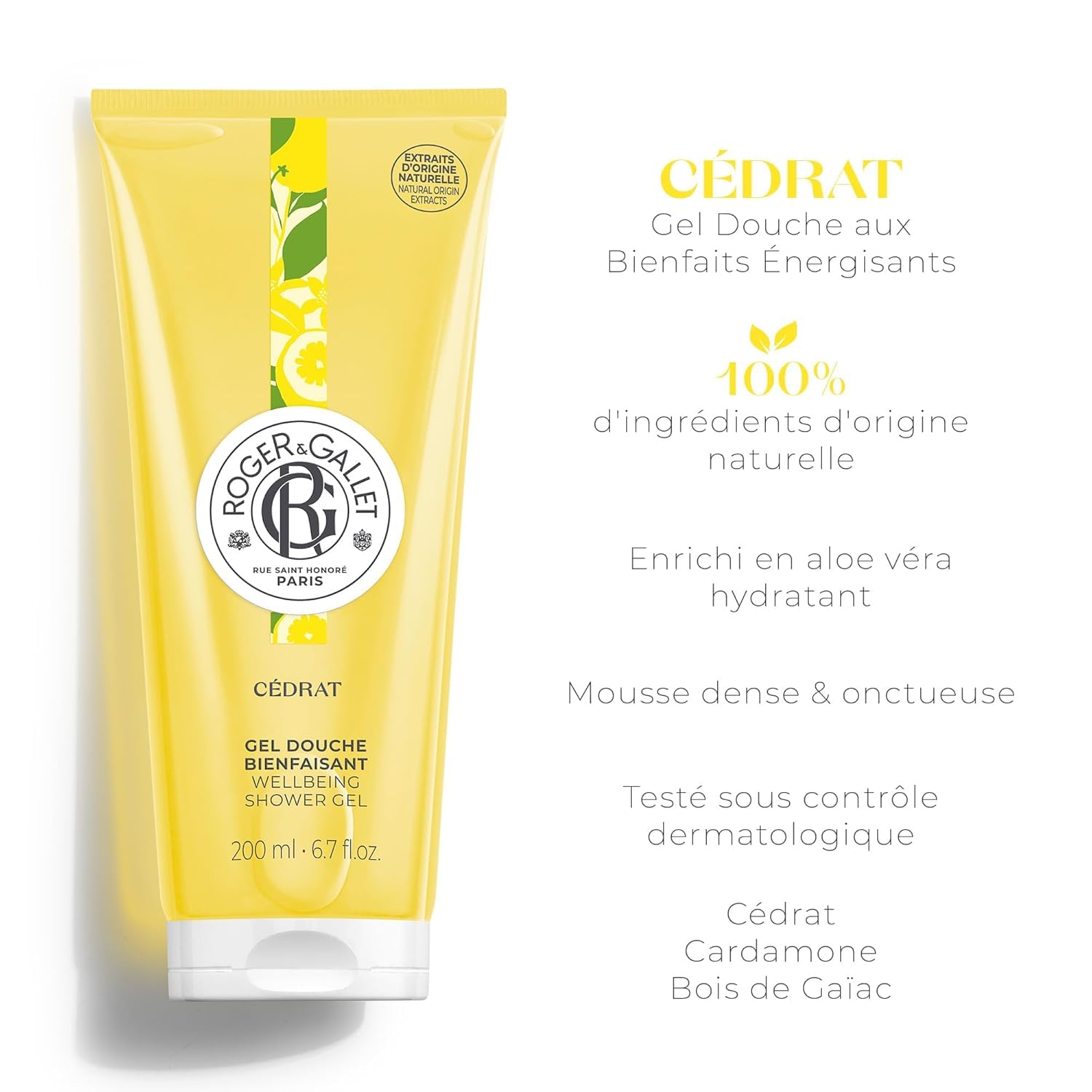 Foto 3 pulgar | Gel De Ducha Y Gel De Ducha Roger & Gallet Cédrat - Citron 200 Ml - Venta Internacional.