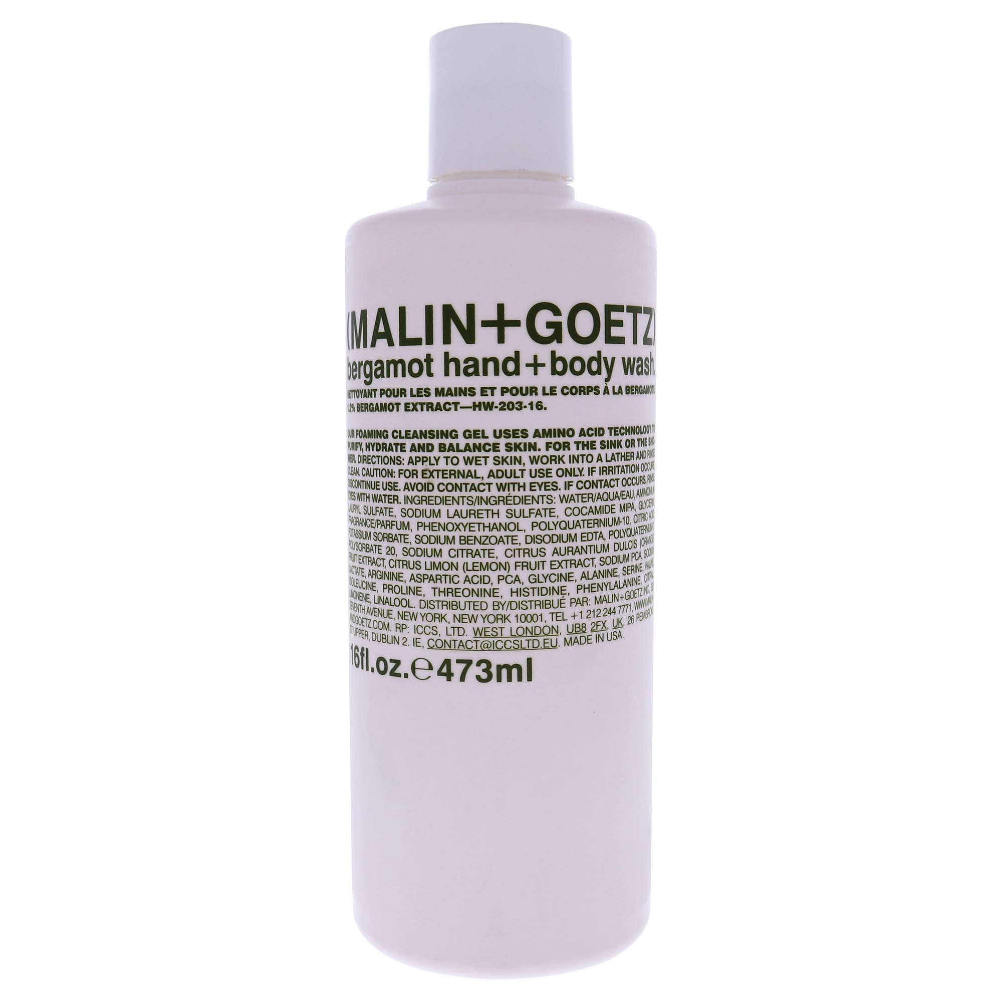 Gel De Baño Para Manos Y Cuerpo Malin + Goetz Bergamot 473 Ml Para Hombres Y Mujeres - Venta Internacional.