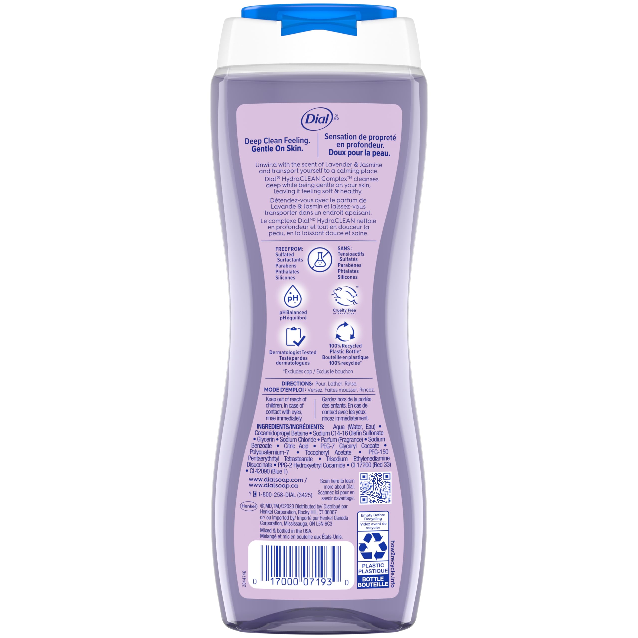 Foto 8 pulgar | Gel De Baño Dial Lavender & Jasmine 630 Ml (paquete De 4) - Venta Internacional.