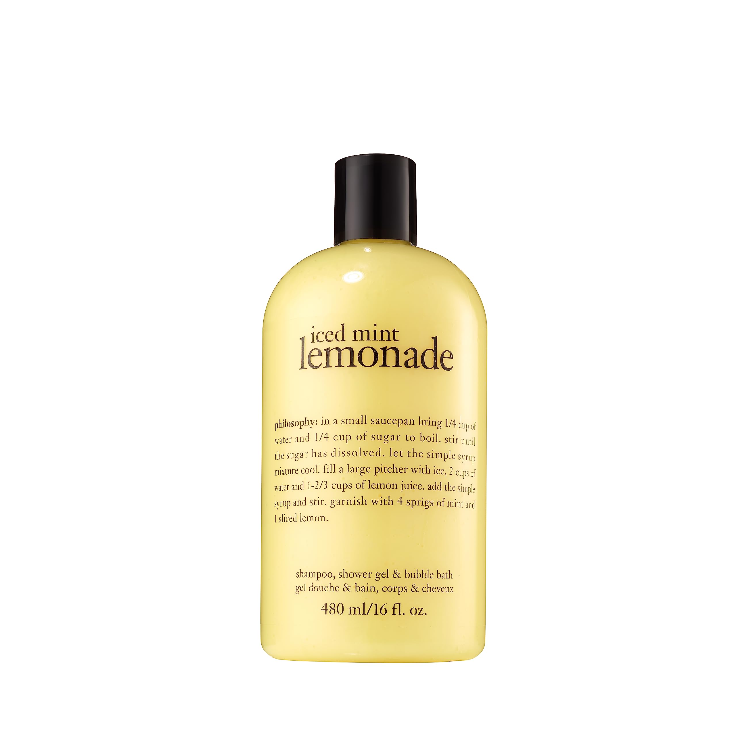 Champú, Gel De Ducha Y Baño De Burbujas Philosophy Iced Mint Lemonade 473 Ml - Venta Internacional.